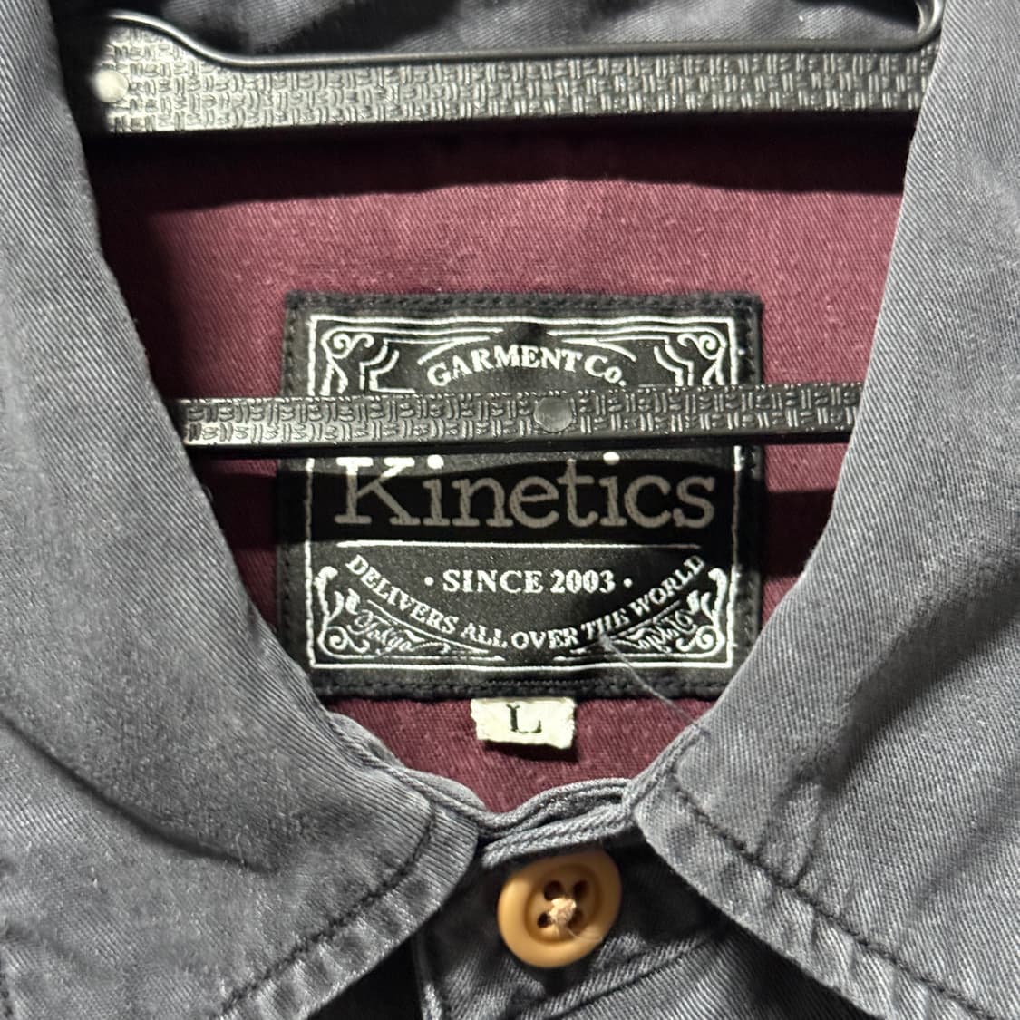 Kinetics Tokyo 컬러블락 빅 프린팅 워크 반팔 셔츠 상품이미지6
