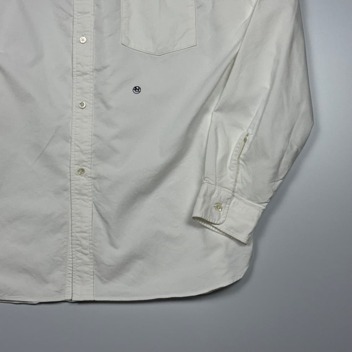 (105) 나나미카 버튼다운 윈드 셔츠 화이트 상품이미지5