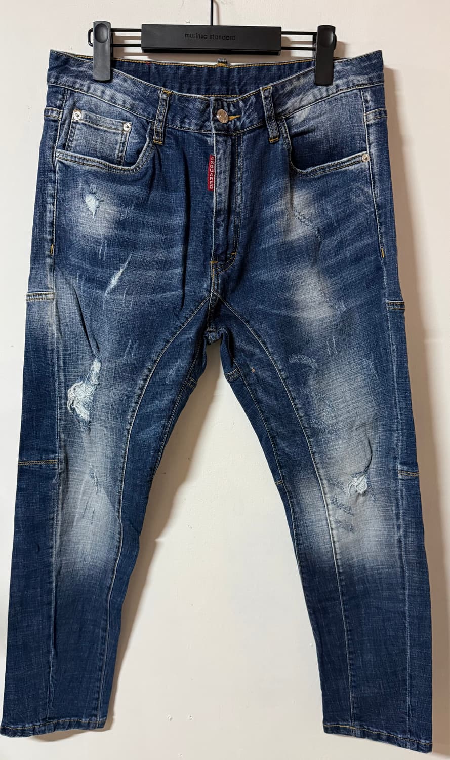 디스퀘어드2 타이디 바이커 데님 슬림핏 워싱 진 Y2K 상품이미지2