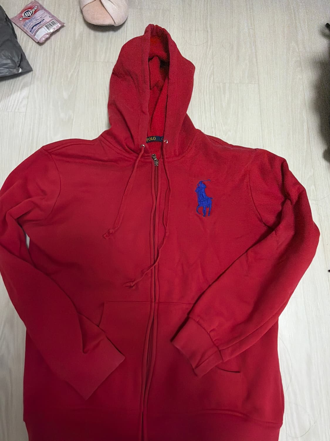 폴로 빅포니 후드집업 (희귀매물) 버건디색상 상품이미지1
