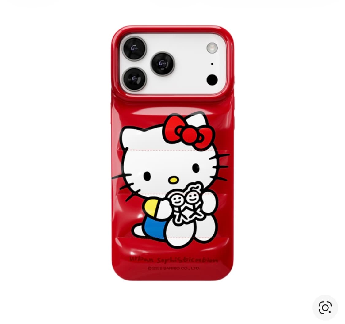 아이폰 16pro 어반소피스티케이션 x 산리오 더 퍼퍼 케이스 헬로키티 상품이미지2