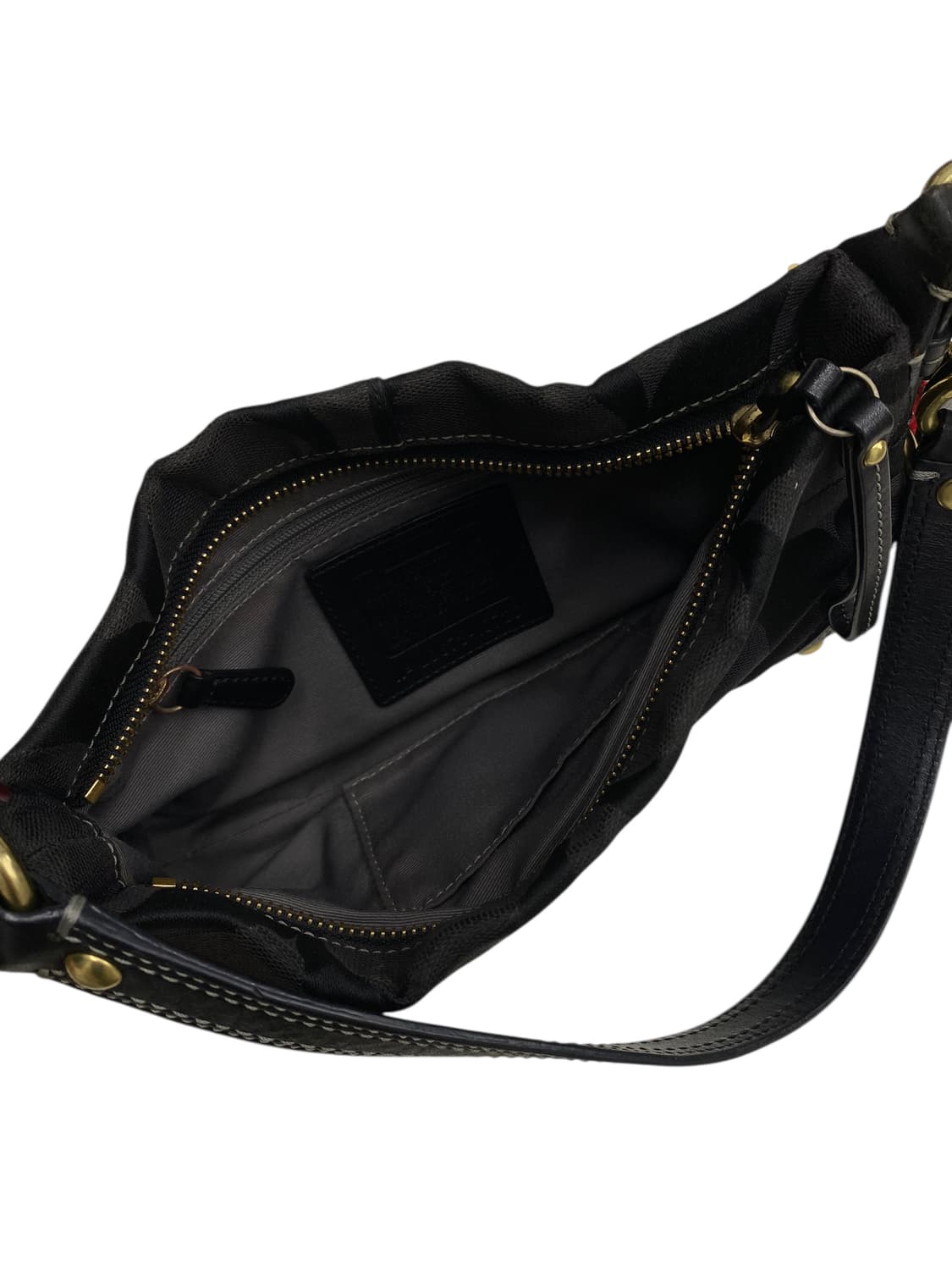 코치 y2k 블랙 바게트백 상품이미지3