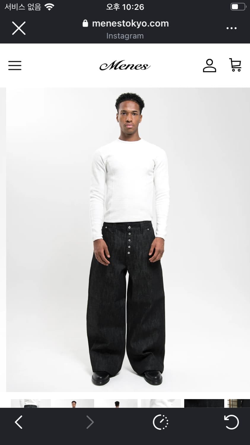 menes Loose fit jeans xl 상품이미지5