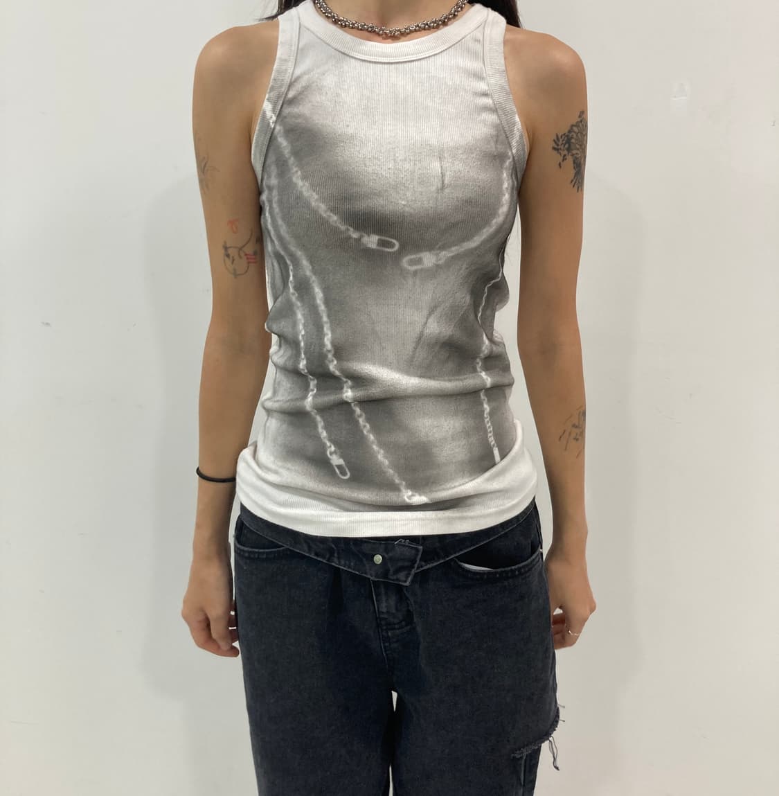 Spray chain Sleeveless 상품이미지1