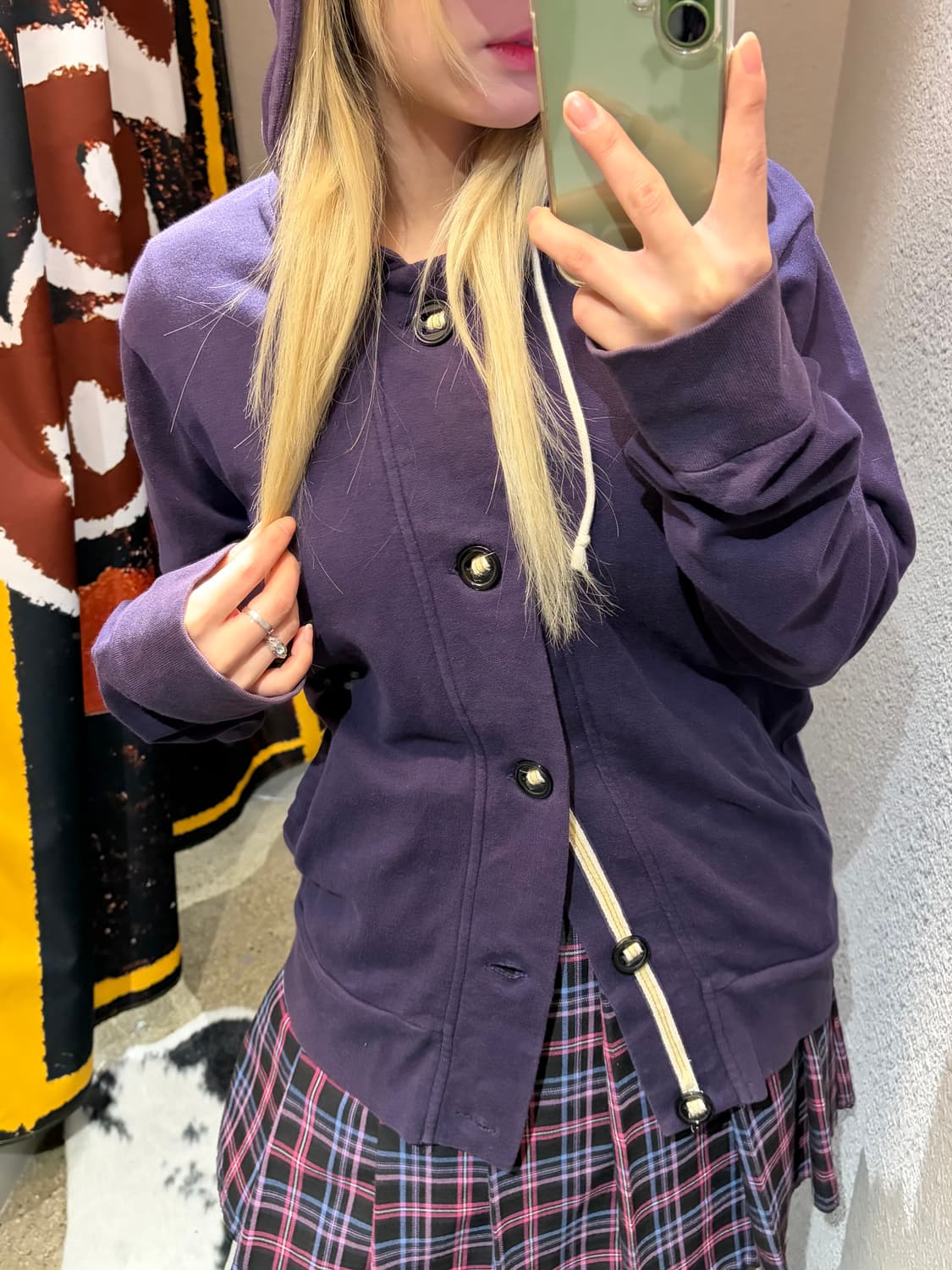 빔즈 단추 후드집업 상품이미지2