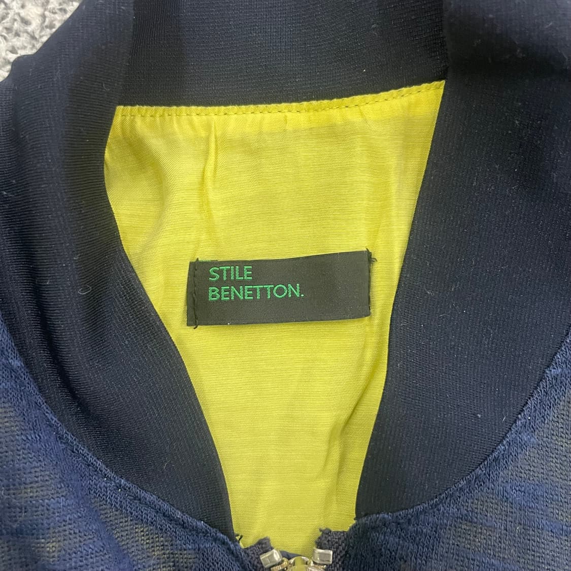 베네통 투컬러 블루종 점퍼 0113HS1 상품이미지2