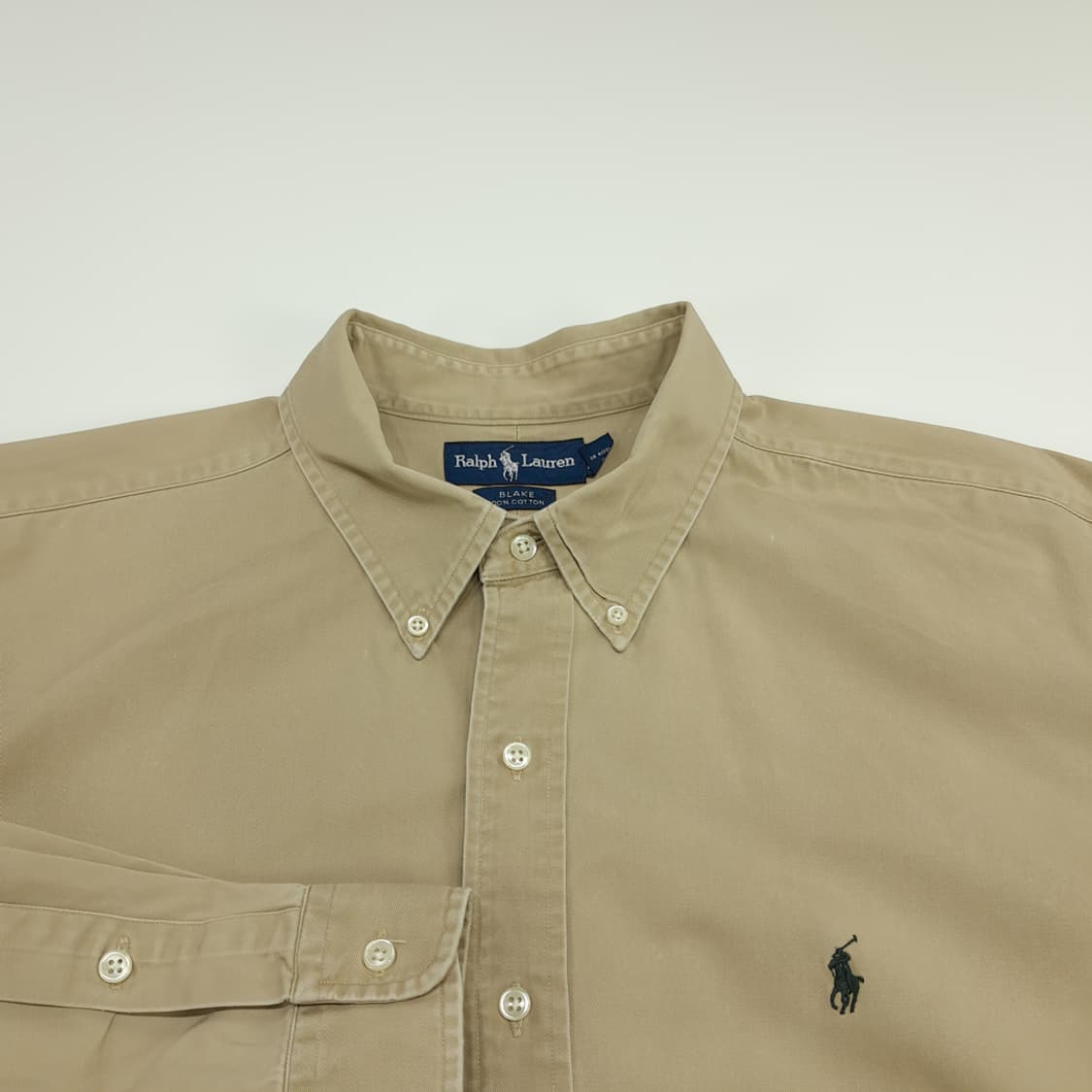 CN670 2XL 폴로 랄프로렌 베이지 긴팔 셔츠 남방 상품이미지3