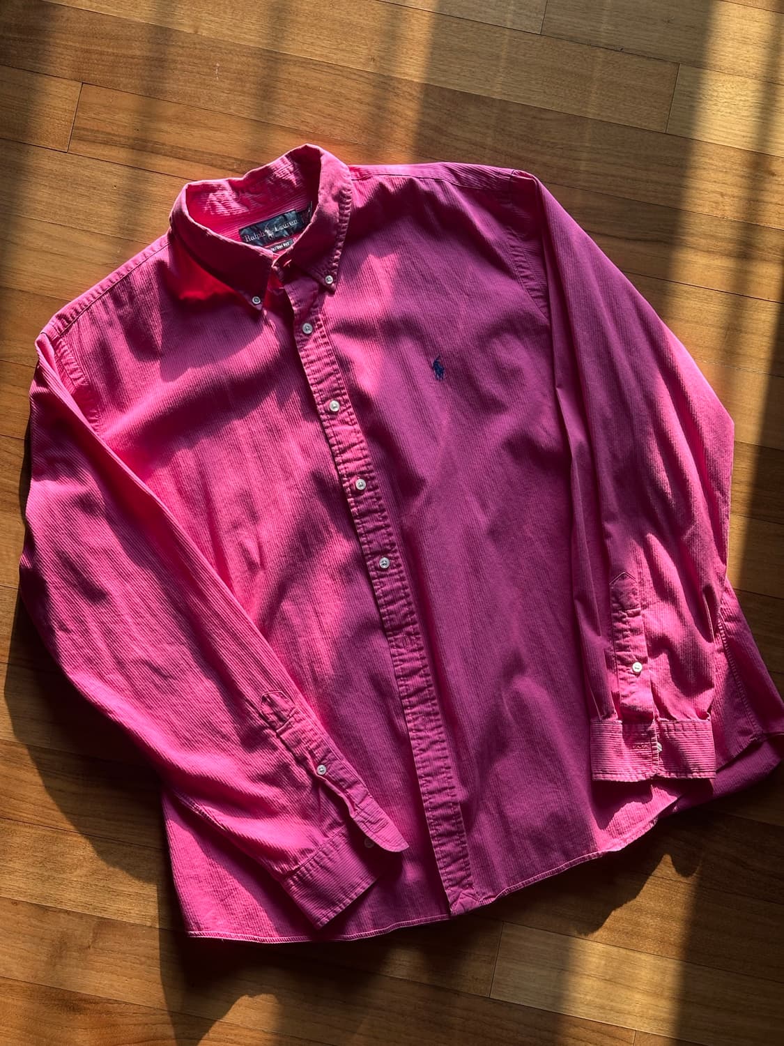 빈티지 폴로 셔츠 핑크 xxl 상품이미지3