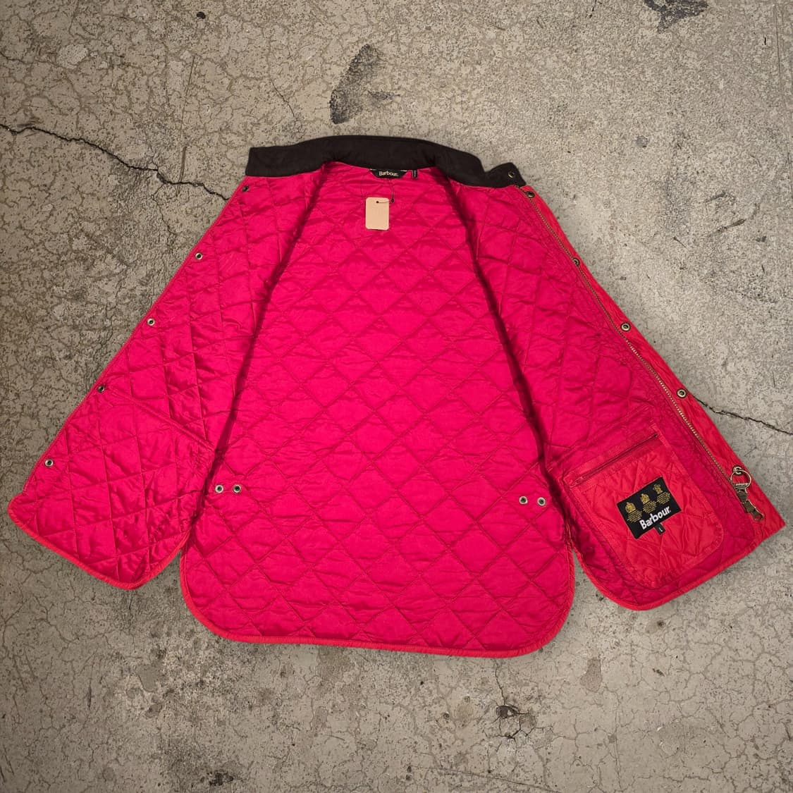 Barbour 레드 로워데일 퀼팅 베스트 상품이미지5