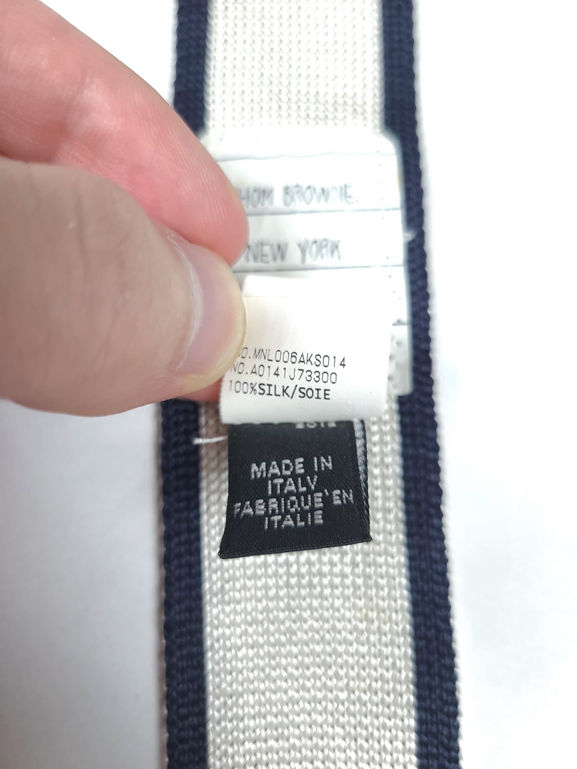 톰브라운 4바 실크 넥타이 상품이미지6