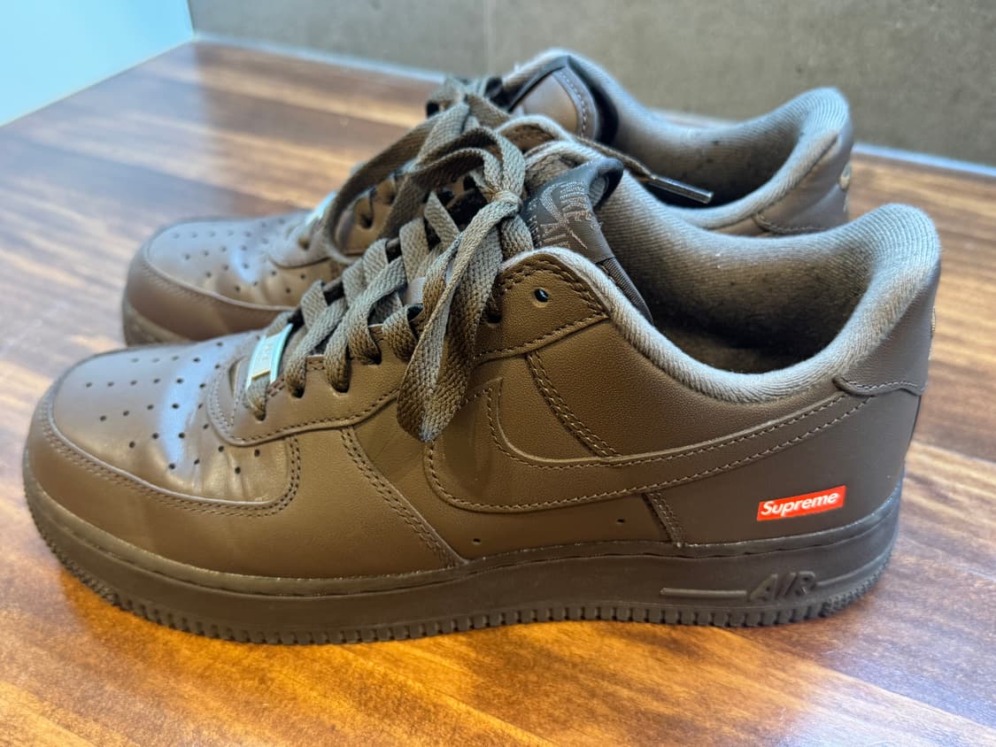 [270] 나이키 x 슈프림 에어포스 1 로우 바로크 브라운 (A급/뉴욕 상품이미지4