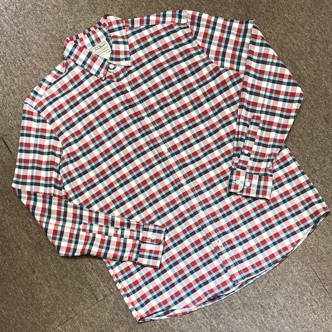 (M) L.L.Bean 엘엘빈 체크 셔츠 상품이미지1