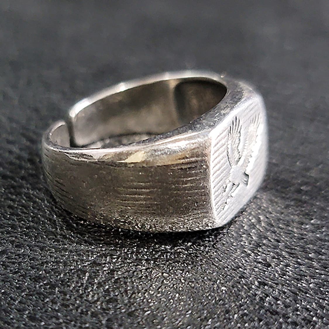 Kalver 실버 남자 엔틱 빈티지 명품 새 매 독수리 반지 상품이미지2