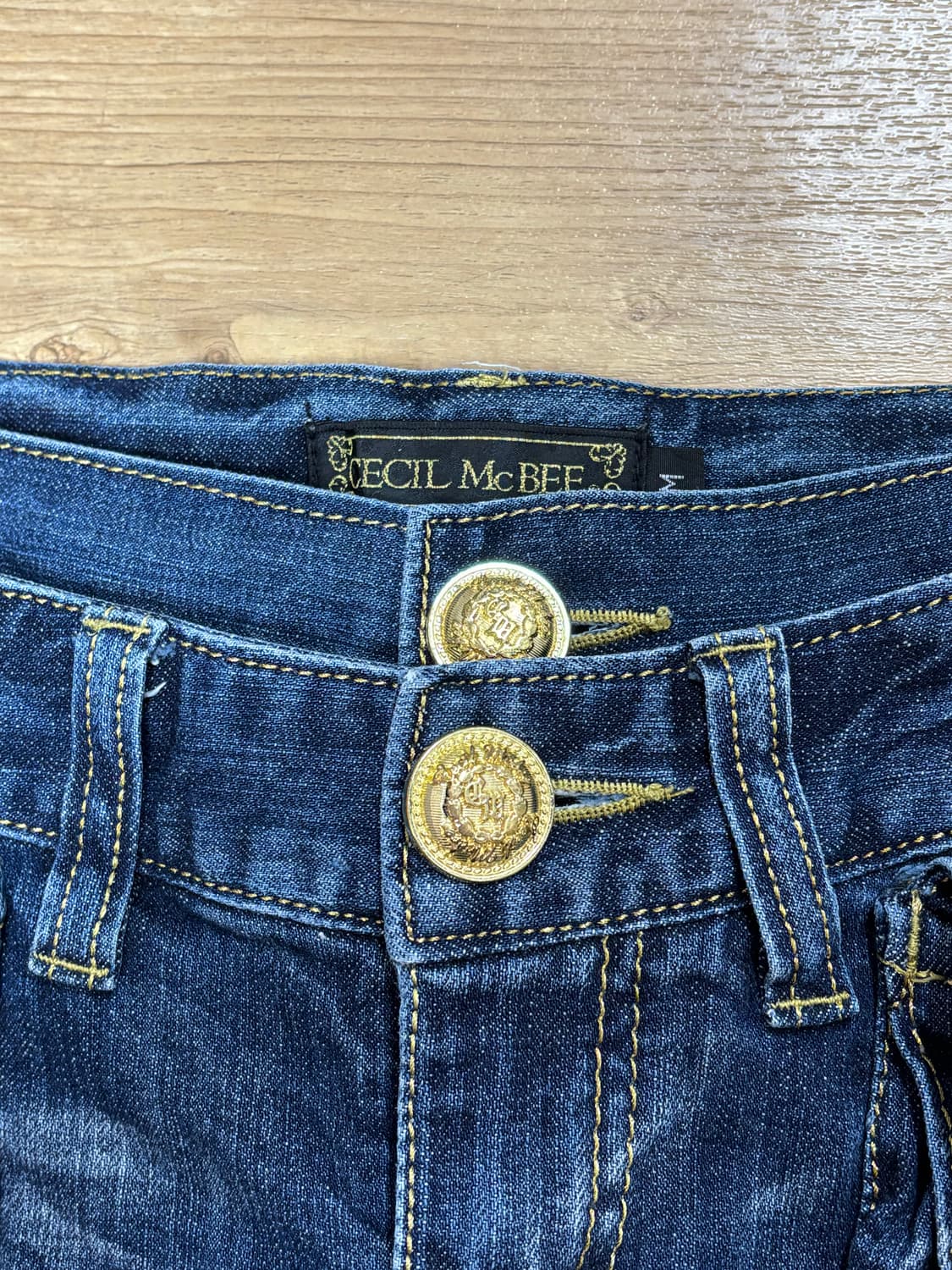 Cecil McBee 세실맥비 청치마 숏스커트 빈티지 오네갸루 y2k 상품이미지3