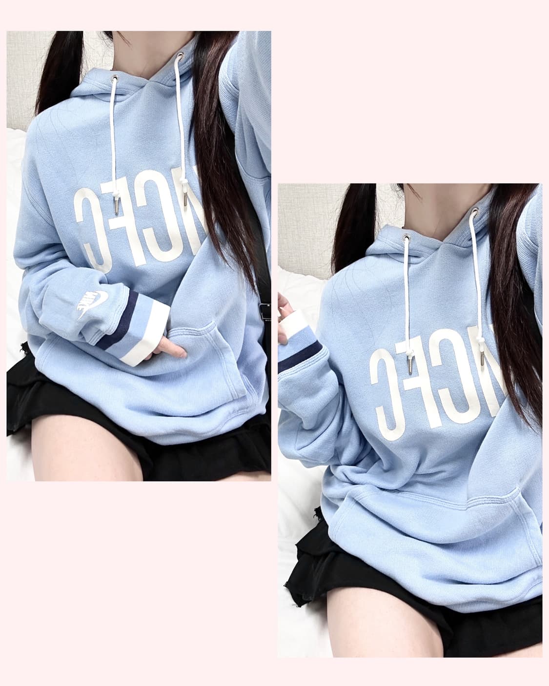 나이키 MCFC 빅로고 뮤트하늘 후드 상품이미지1