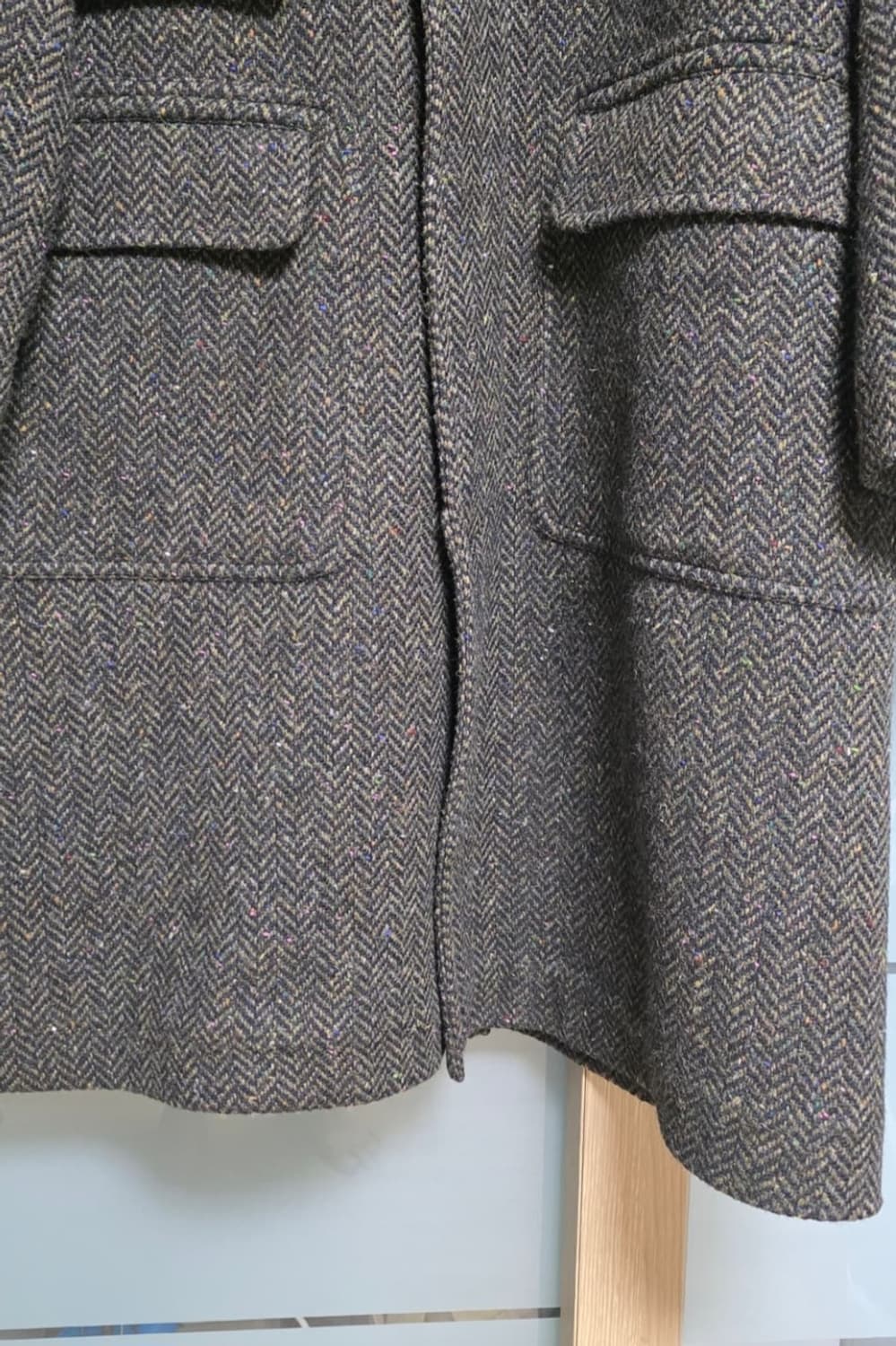 새제품42size택포240만)25fw드레익스 브라운 헤링본 코트 상품이미지3