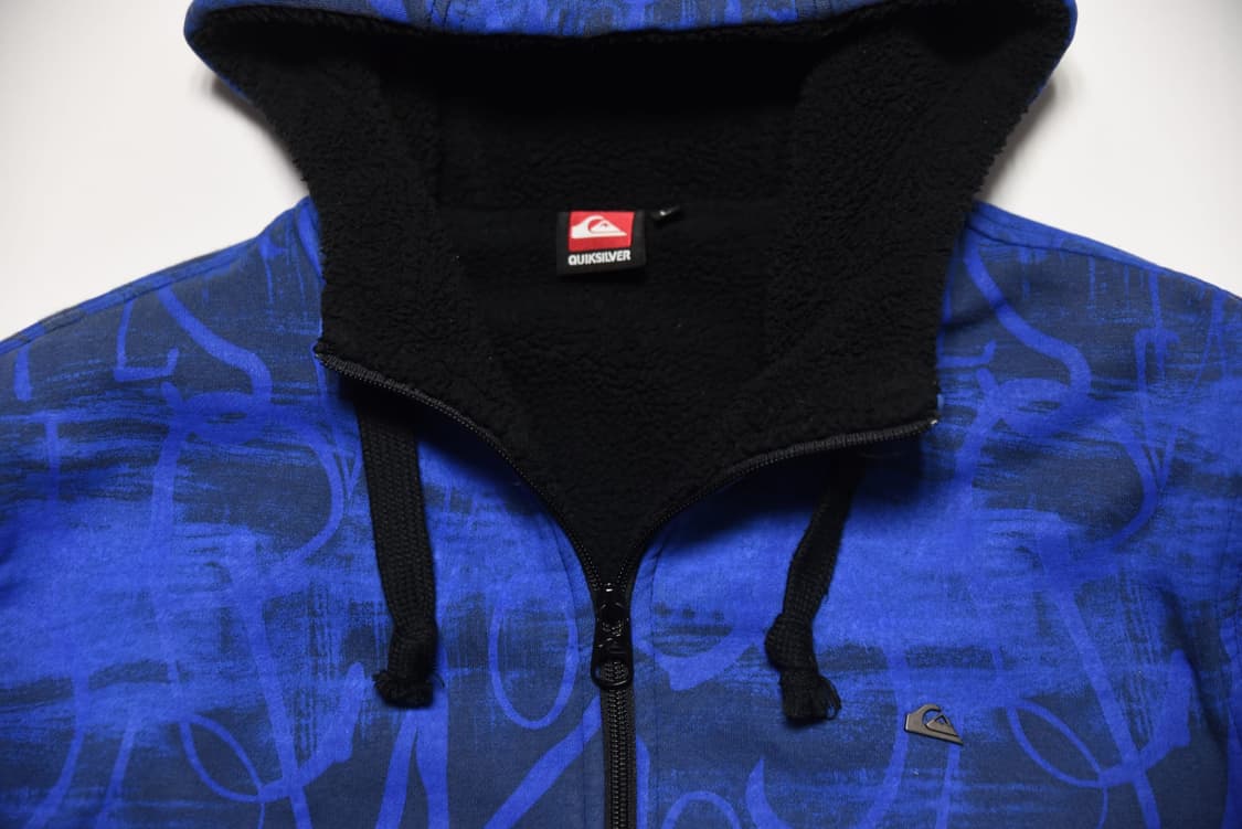 퀵실버 블루 패턴 후드집업 L 상품이미지2