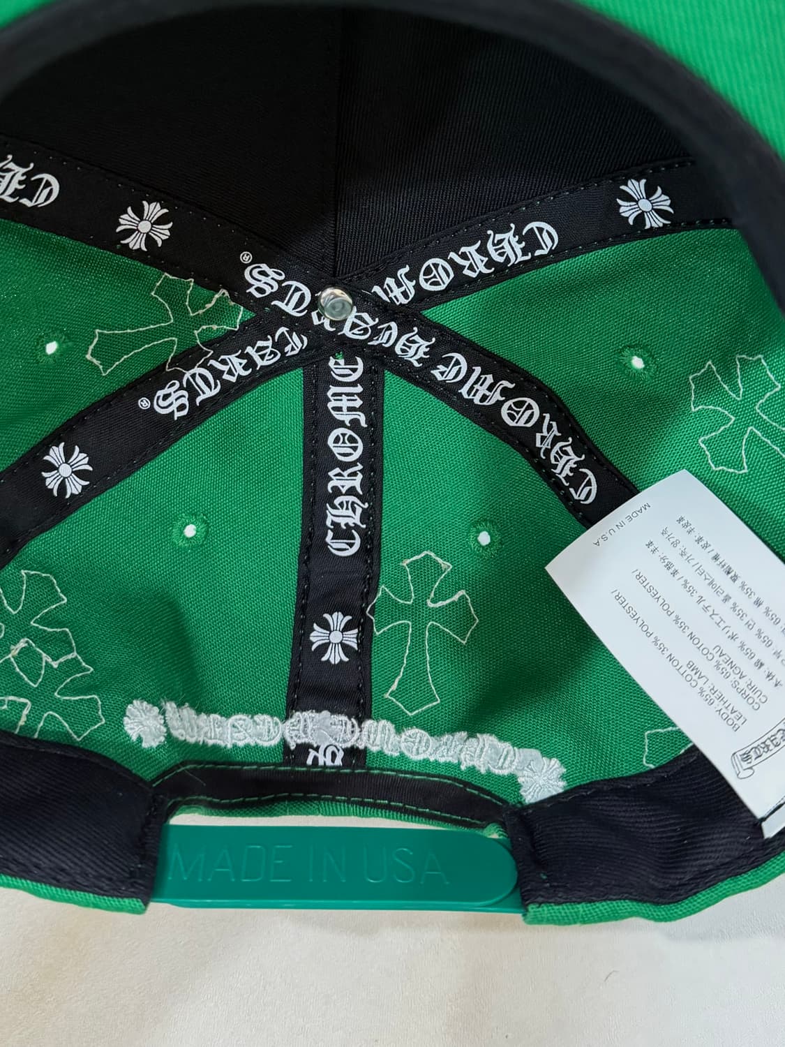 크롬하츠 크로스패치 캡 그린 상품이미지8