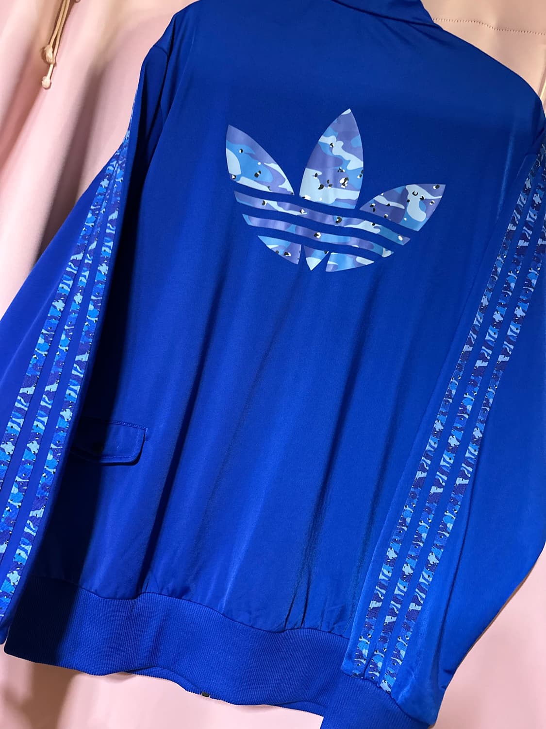 아디다스 져지 아디다스 파이어버드 트랙탑 아디다스카모 져지 집업 블루 상품이미지2