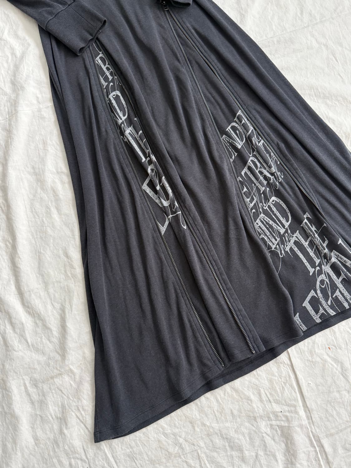 고스트오브 할렘 펑크 지퍼 후드 맥시 원피스 상품이미지3