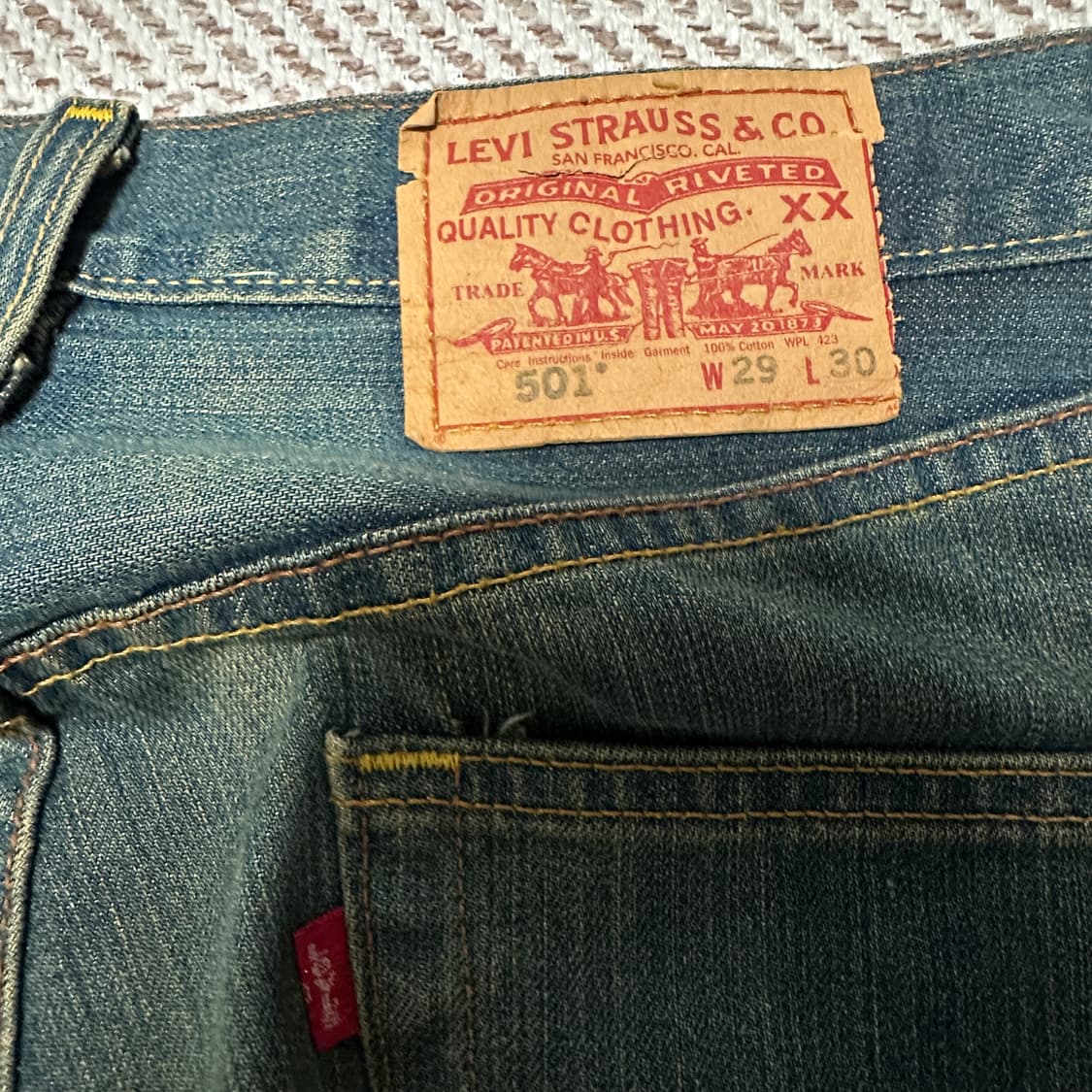 LEVI'S 501 00's mexico made denim pants 상품이미지3
