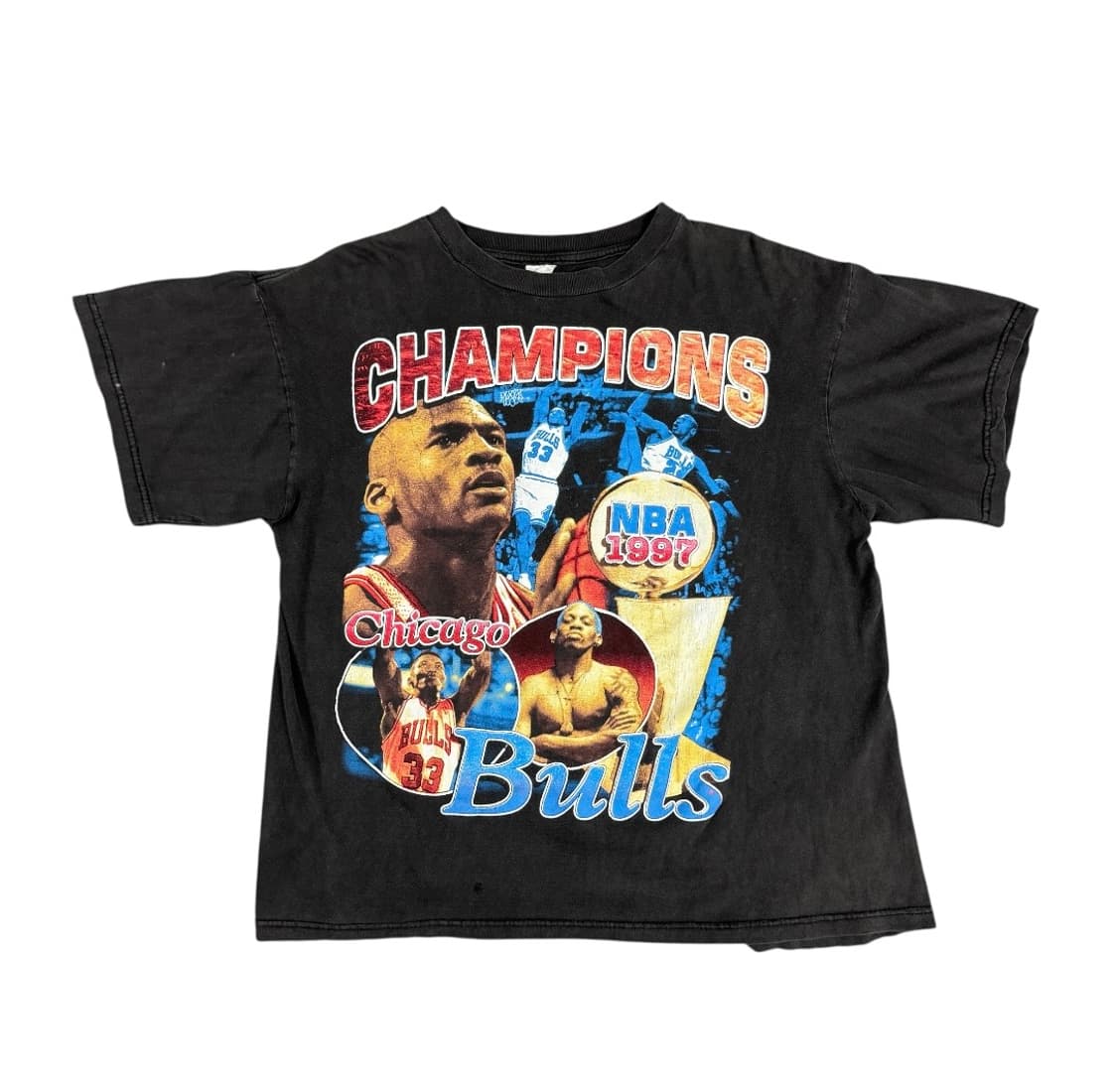 빈티지 90s Chicago Bulls 시카고불스 랩티셔츠 상품이미지1