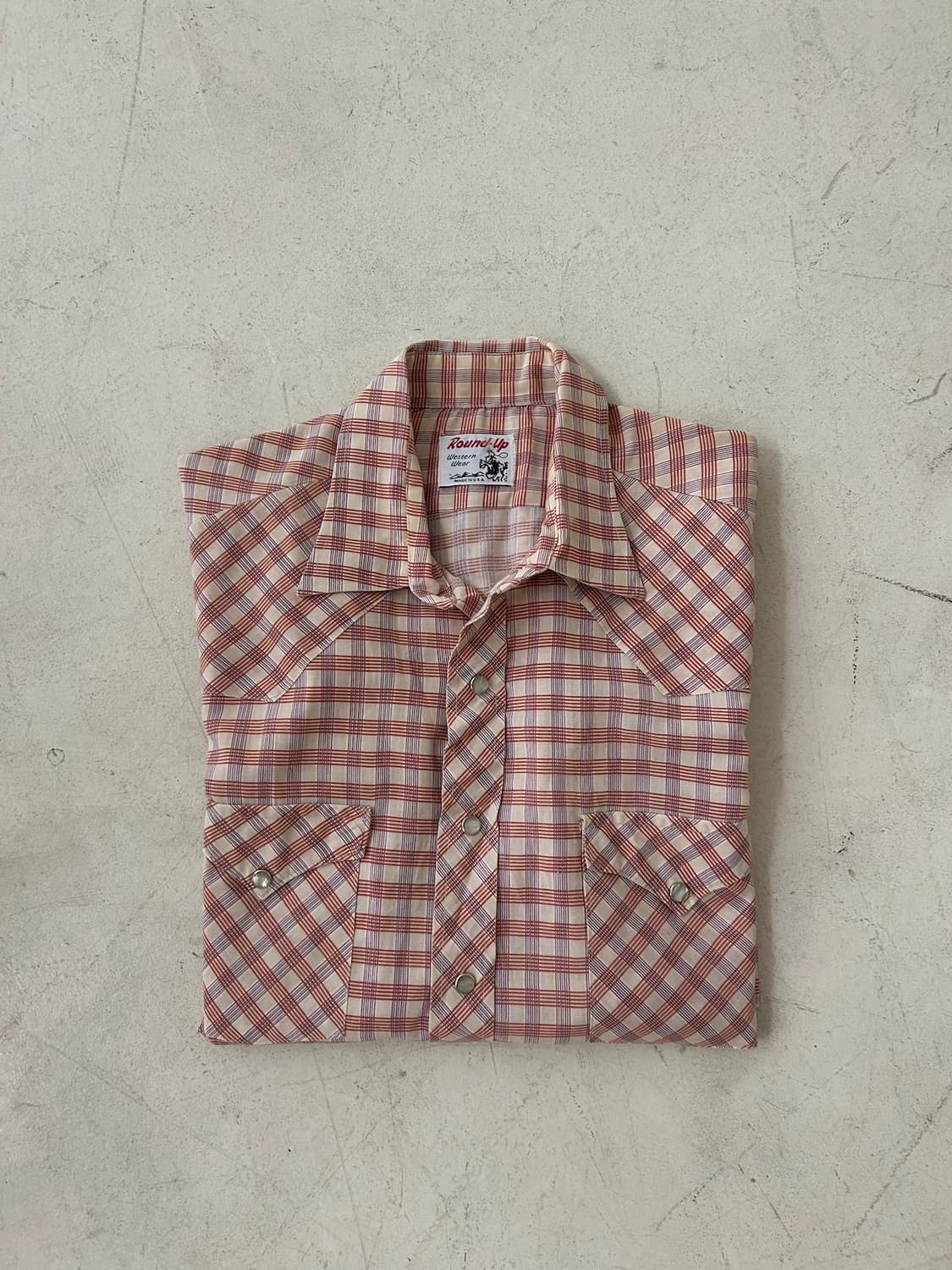 80s vtg USA Round-up  Western Wear shirt 상품이미지10