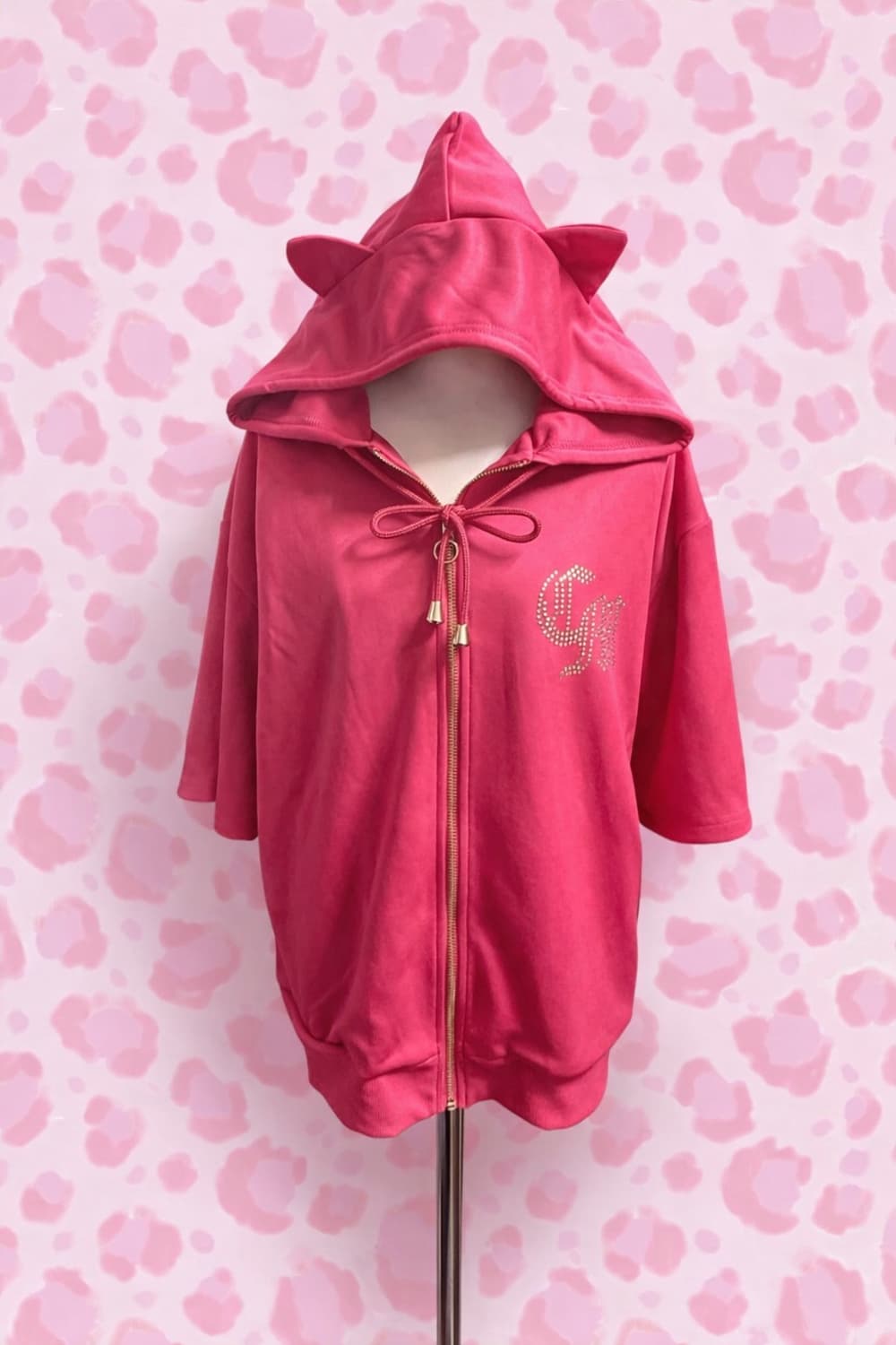 세실맥비 헬로키티 네코미미 반팔 후드집업 상품이미지1