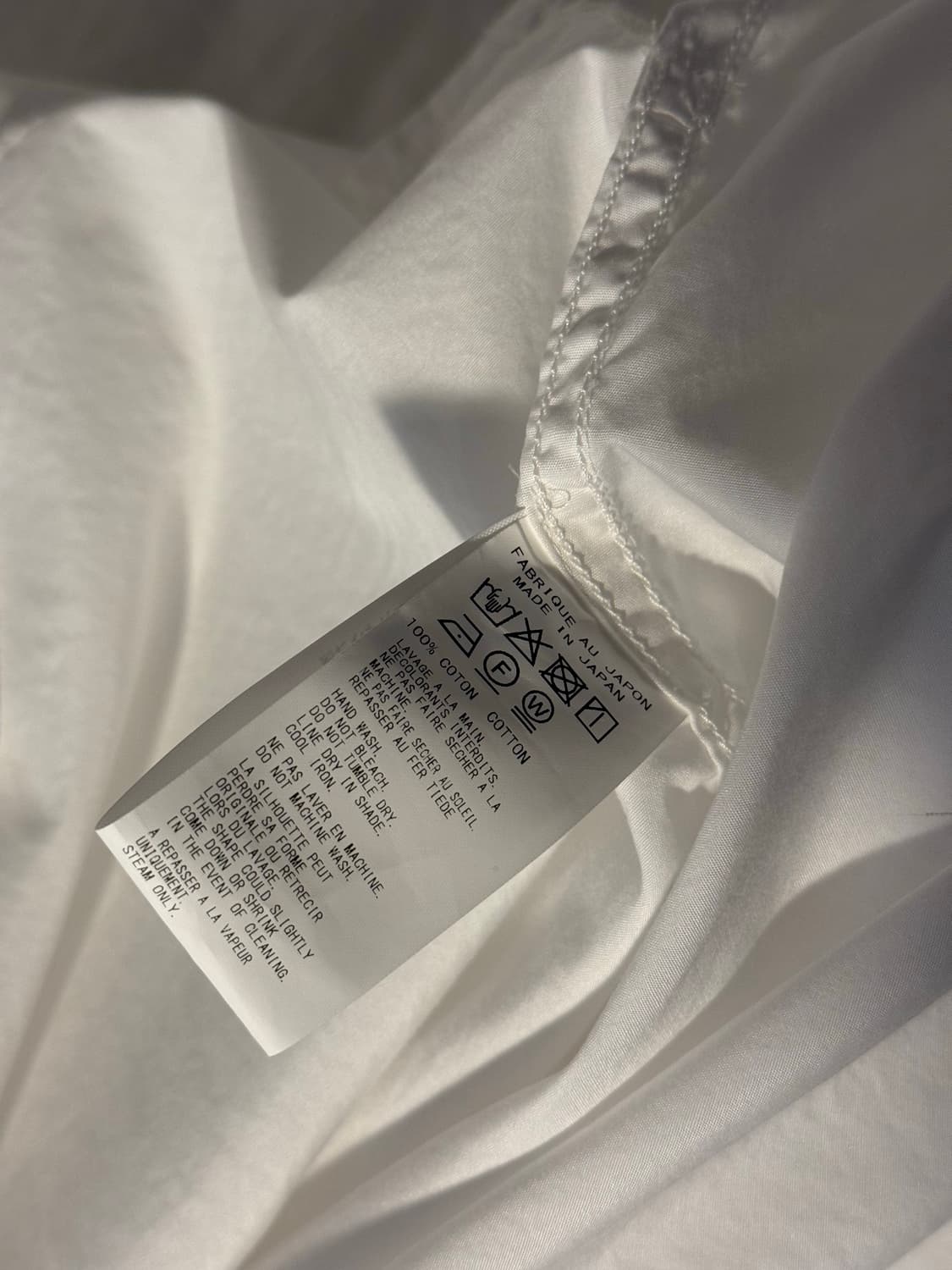 요지야마모토 뿌르옴므 25ss 스탠다드 빅 셔츠 상품이미지5