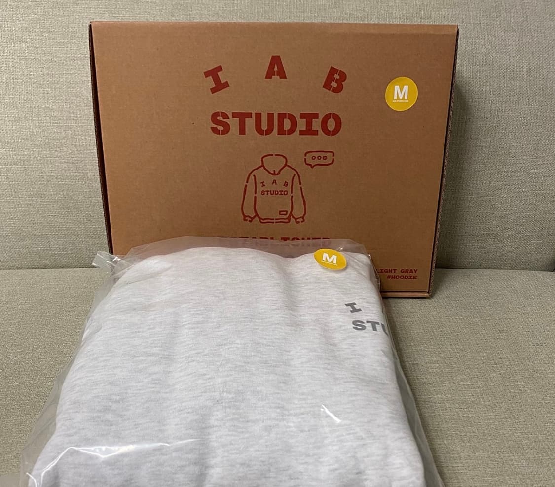 아이앱 라이트 그레이 후드M 상품이미지1