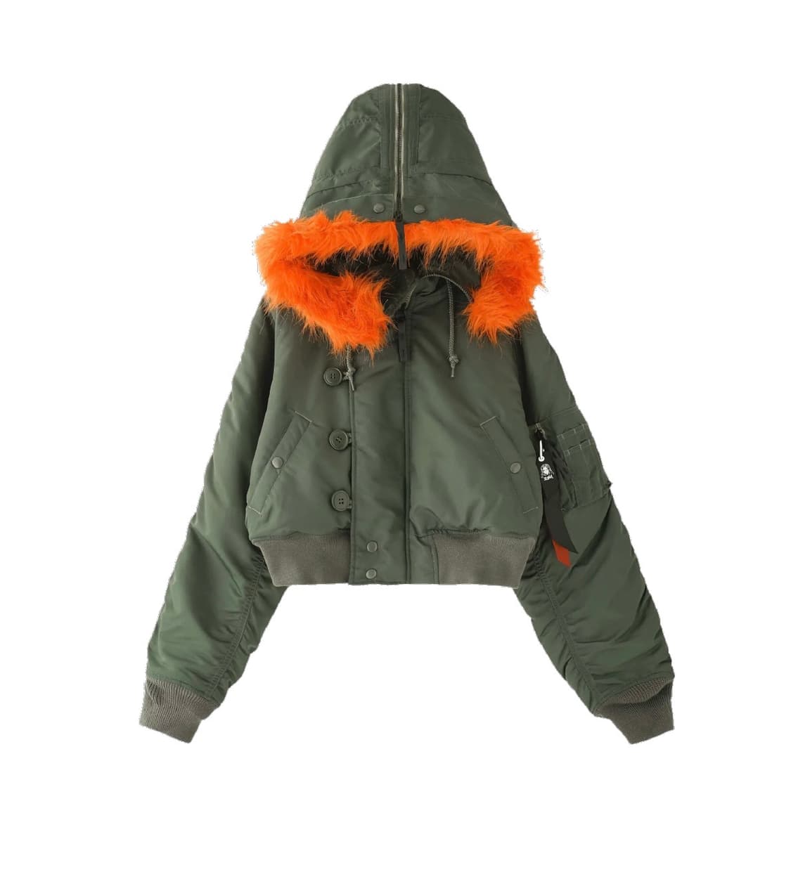 알파 인더스트리 x x-girl 엑스걸 숏 n2b 카키 s 상품이미지6