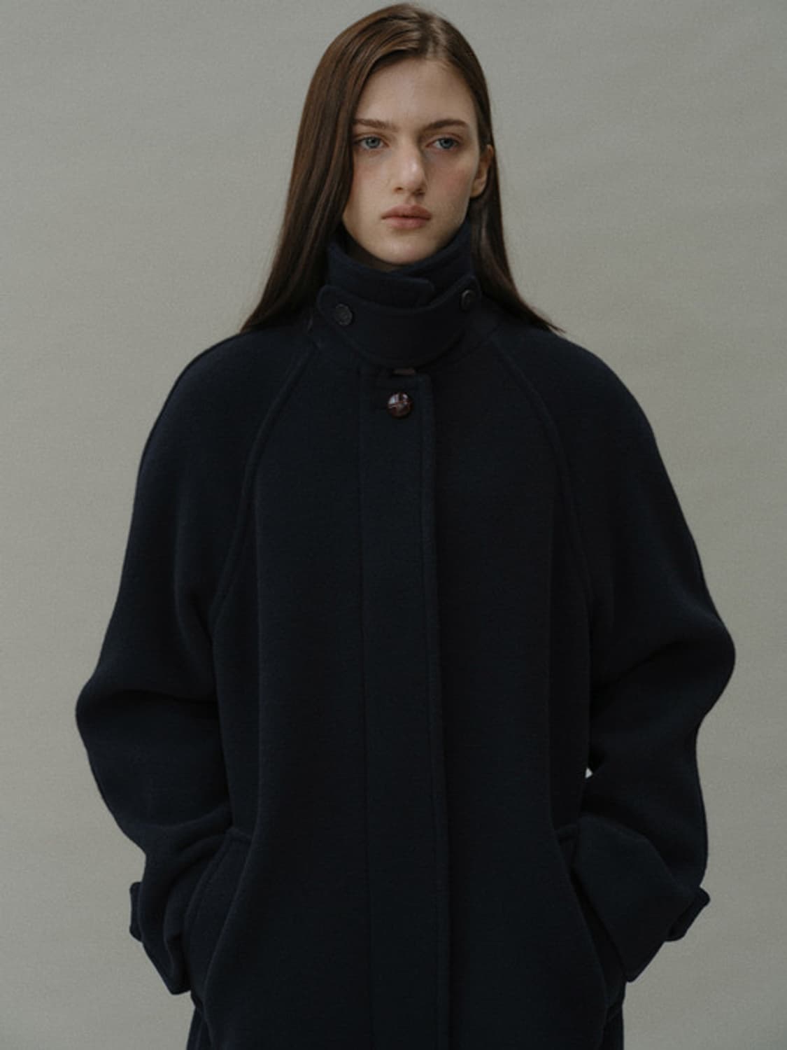 블랭크공삼 울 발마칸 코트 상품이미지1