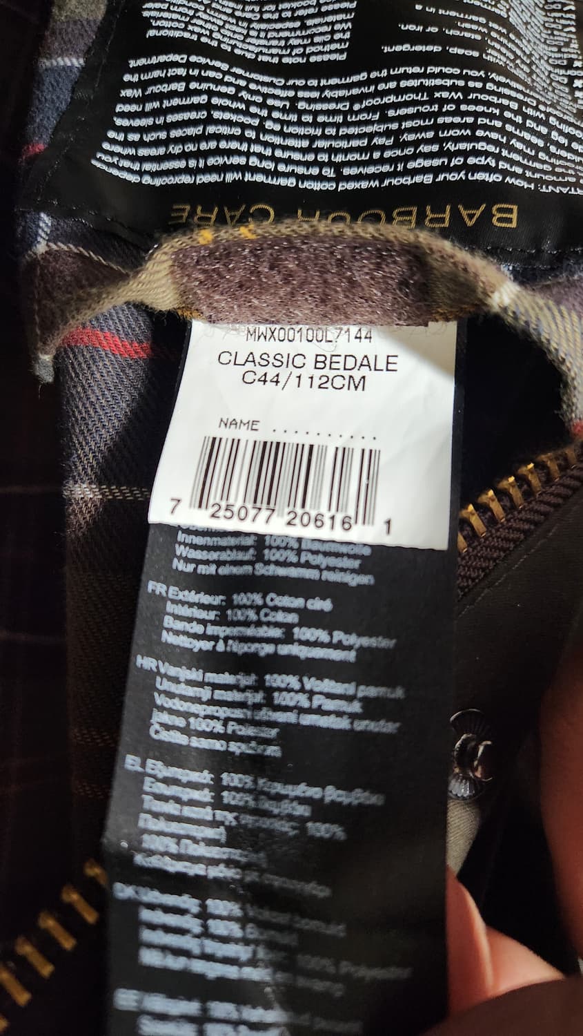 바버 클래식 비데일 44 상품이미지5