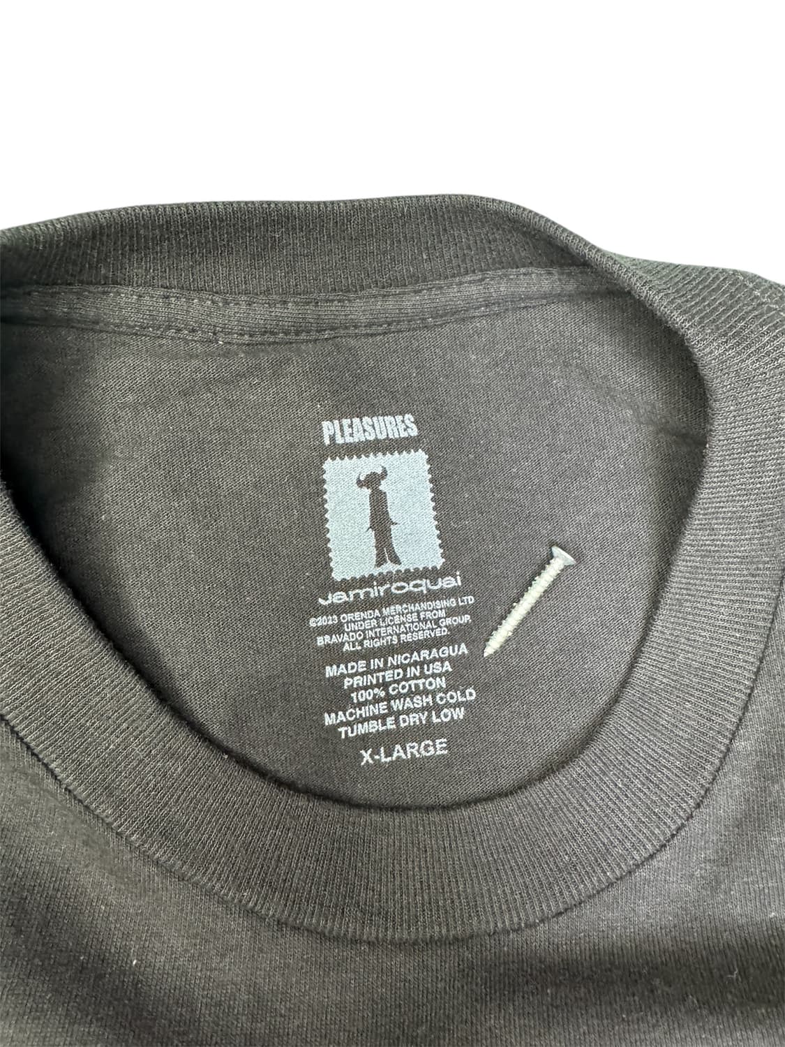 PLEASURES 플레져스 x 자미로콰이 포토 티셔츠 XL 상품이미지5
