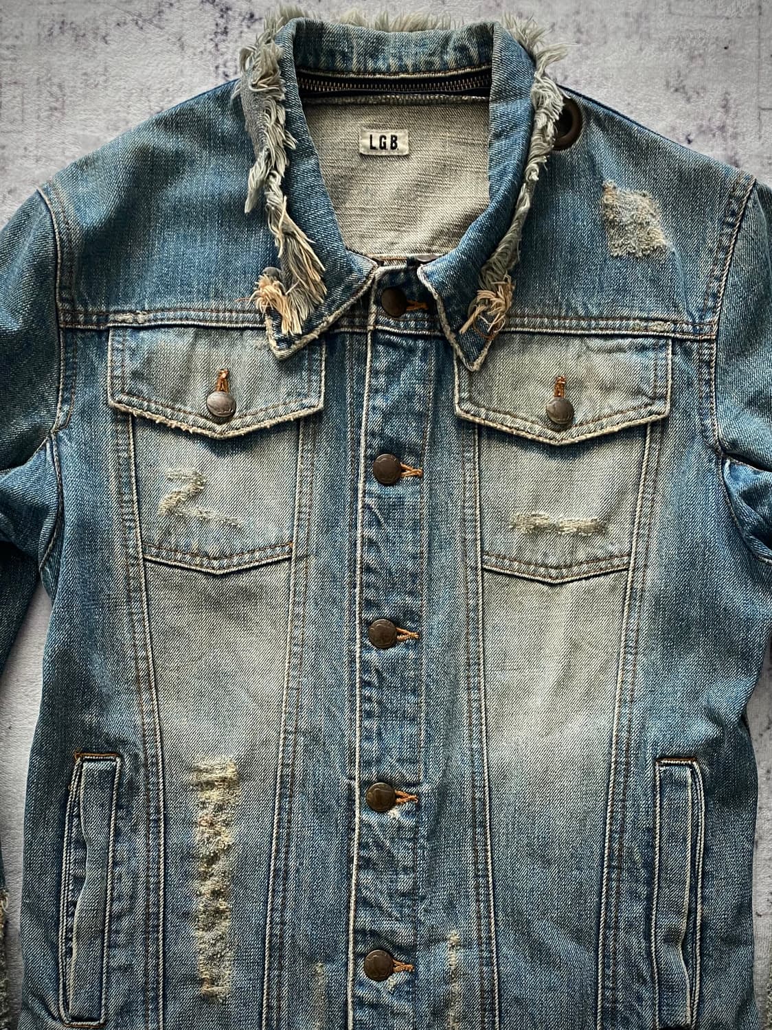 L.G.B. 디스트로이드 데님 자켓 상품이미지2