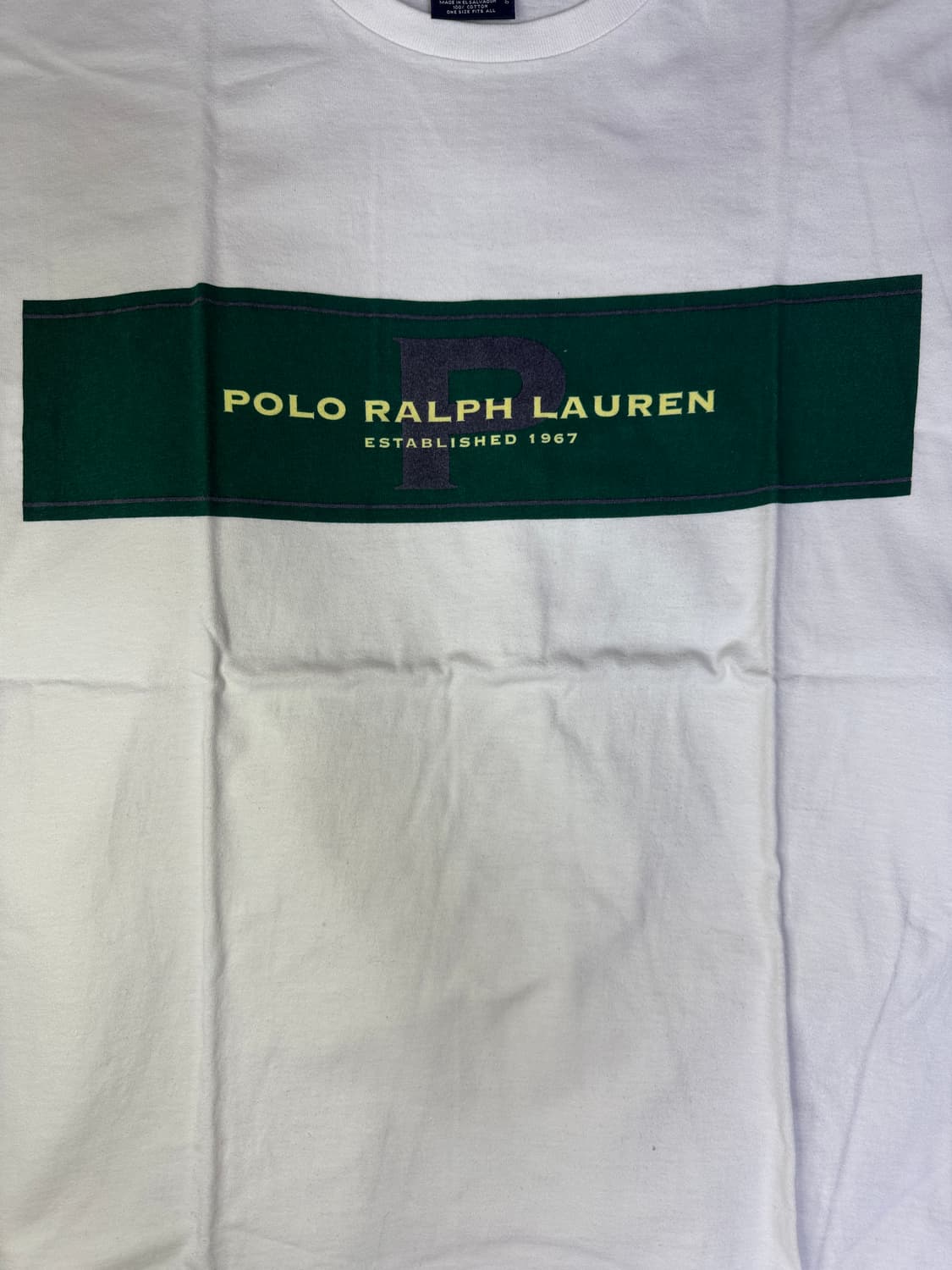 빈티지 90s 폴로 랄프로렌 polo 그린로고 티셔츠 OS 상품이미지2