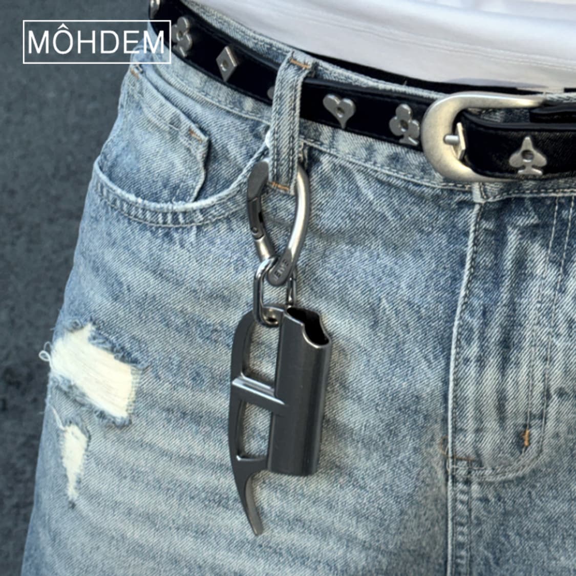 [Unisex] 헤비 크롬 라이터케이스 키링 열쇠고리 상품이미지3
