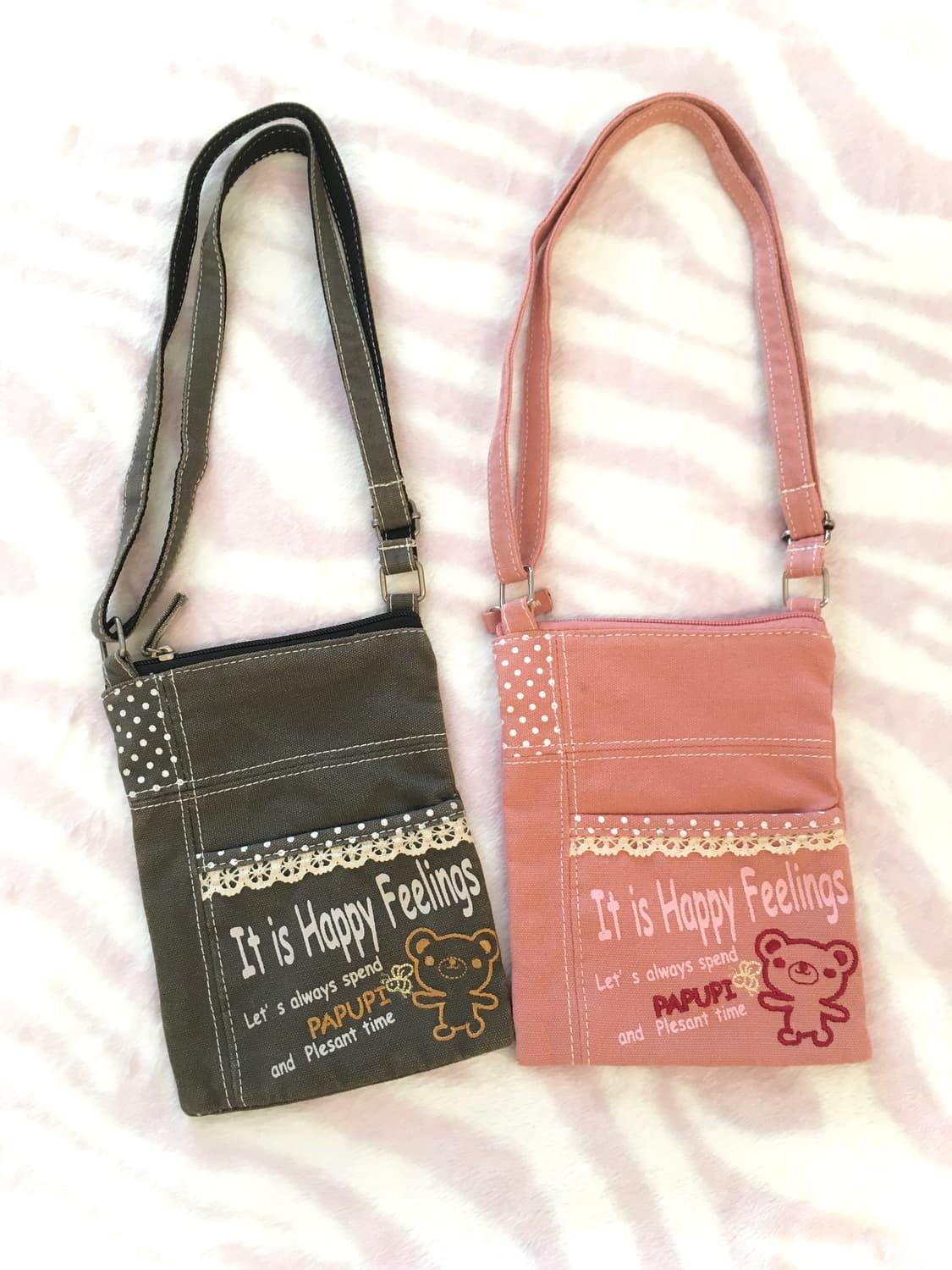 헤이세이 도트 쿠마 크로스백 모리걸 가방 땡땡이 갸루 핀터레스트 상품이미지1