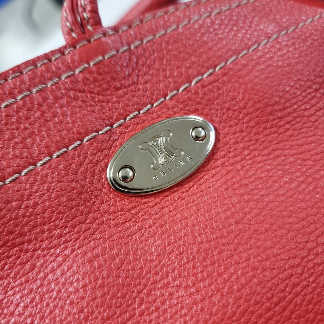 셀린느 소가죽 숄더백 토트백 호보백 made in Italy / 상태최상 상품이미지8