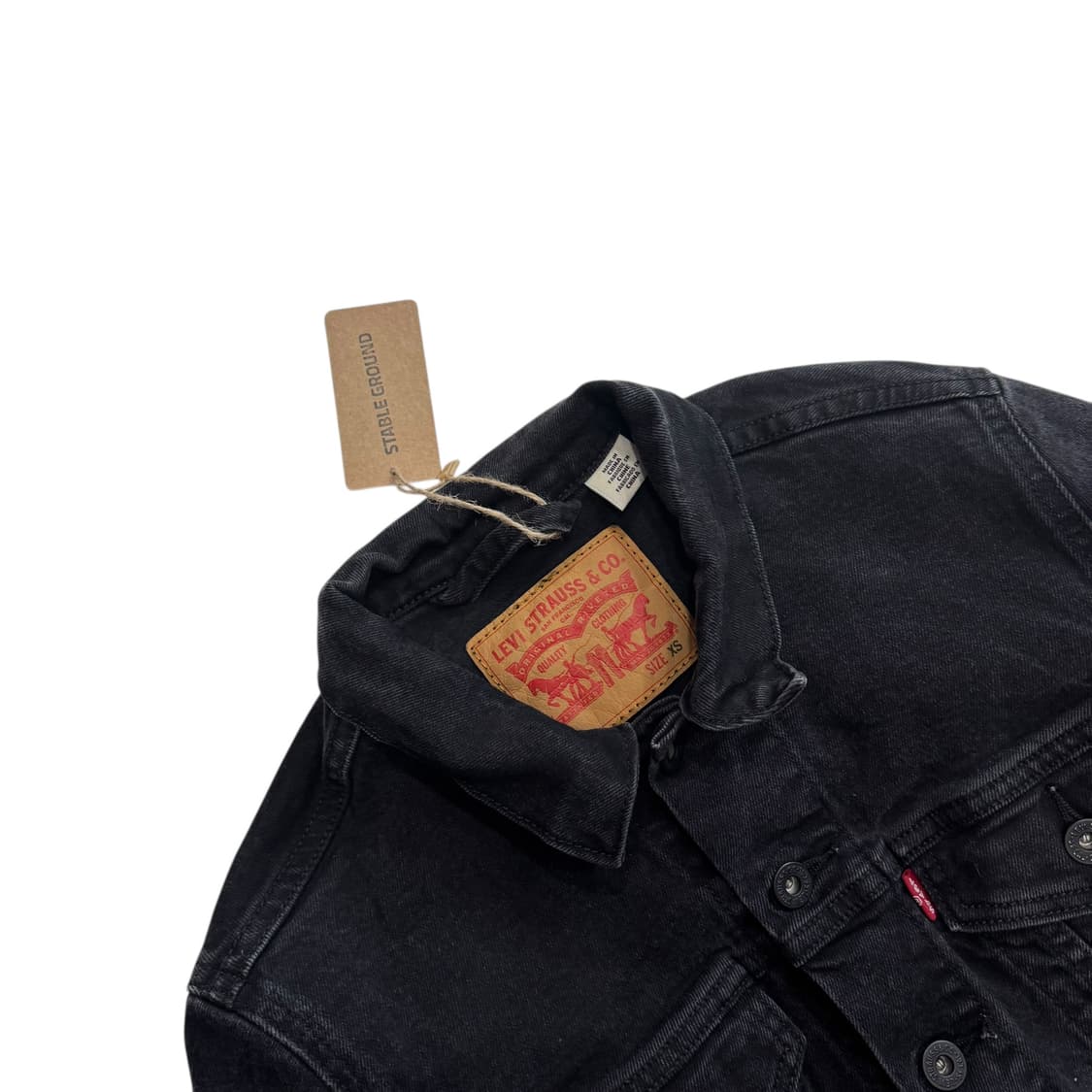 [90] 리바이스 블랙 데님 트러커 자켓 상품이미지3