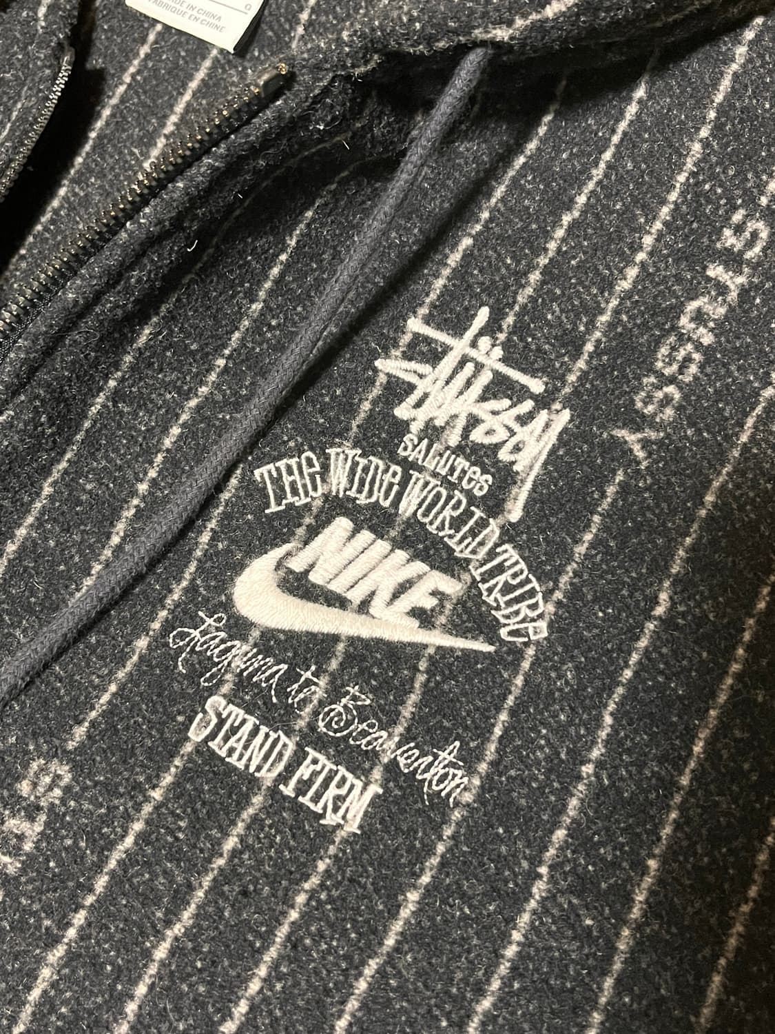 나이키 스투시 스트라이프 울 자켓 L 나투시 상품이미지3