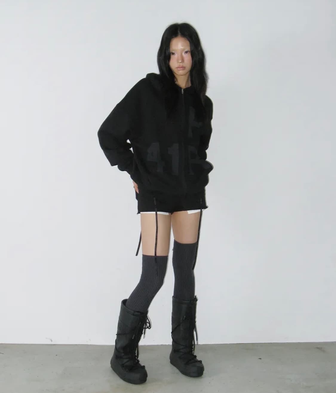 41P 사일프레이 레이어드 쇼츠 블랙  상품이미지4