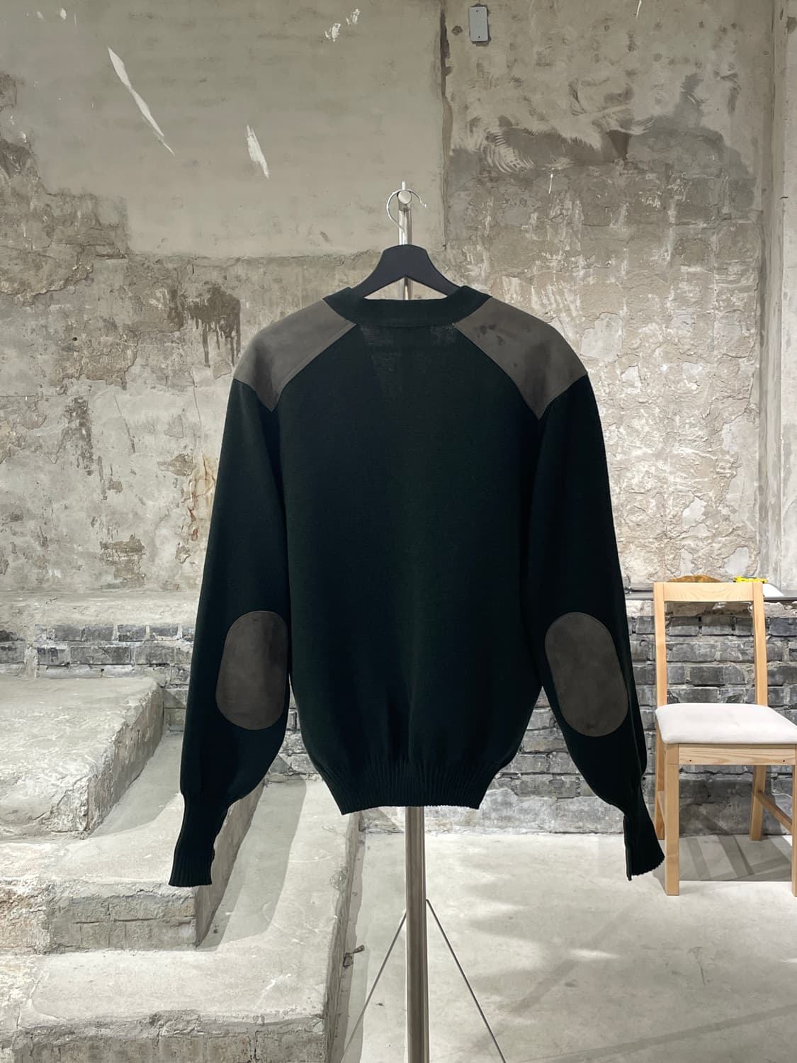 버버리 딥 그린 포켓 인 기마로고 코만도 가디건 상품이미지6