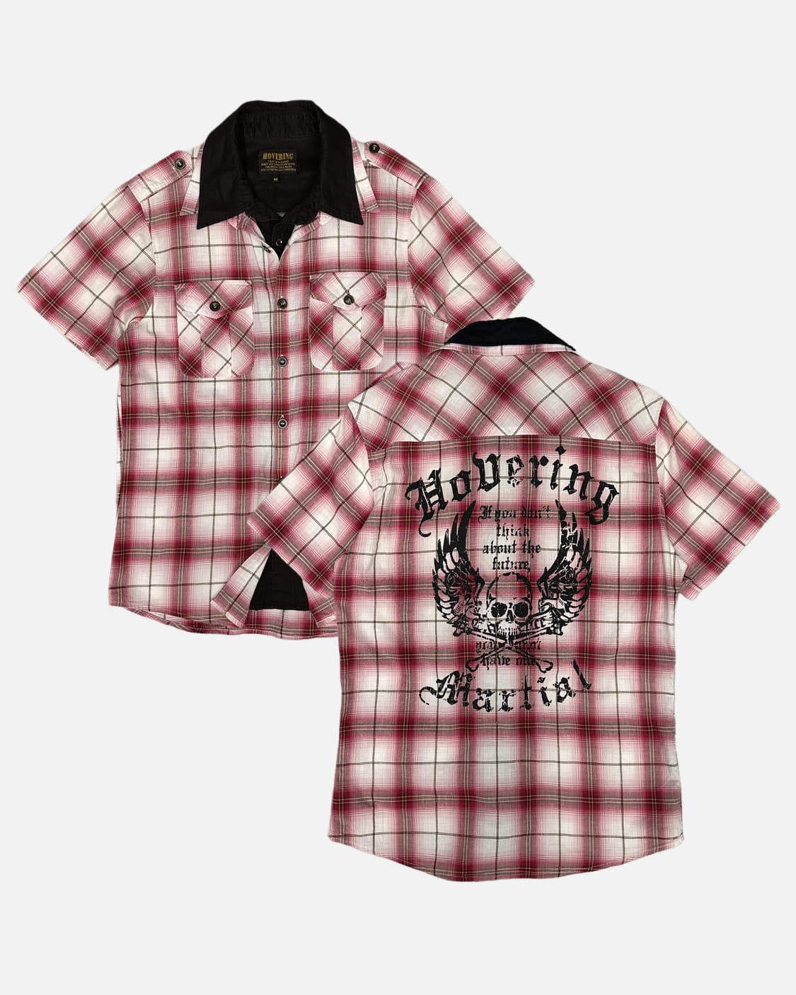 layered skull printing shirt 상품이미지1