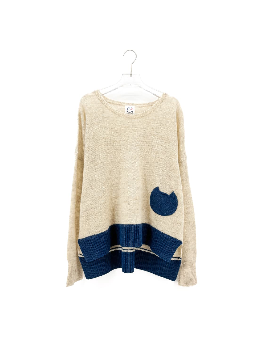 츠모리치사토 고양이 포켓 니트  상품이미지1