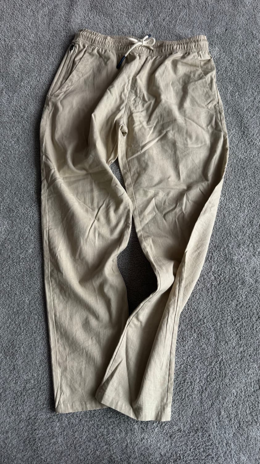 오아스 베이지 린넨 팬츠 M사이즈 상품이미지1