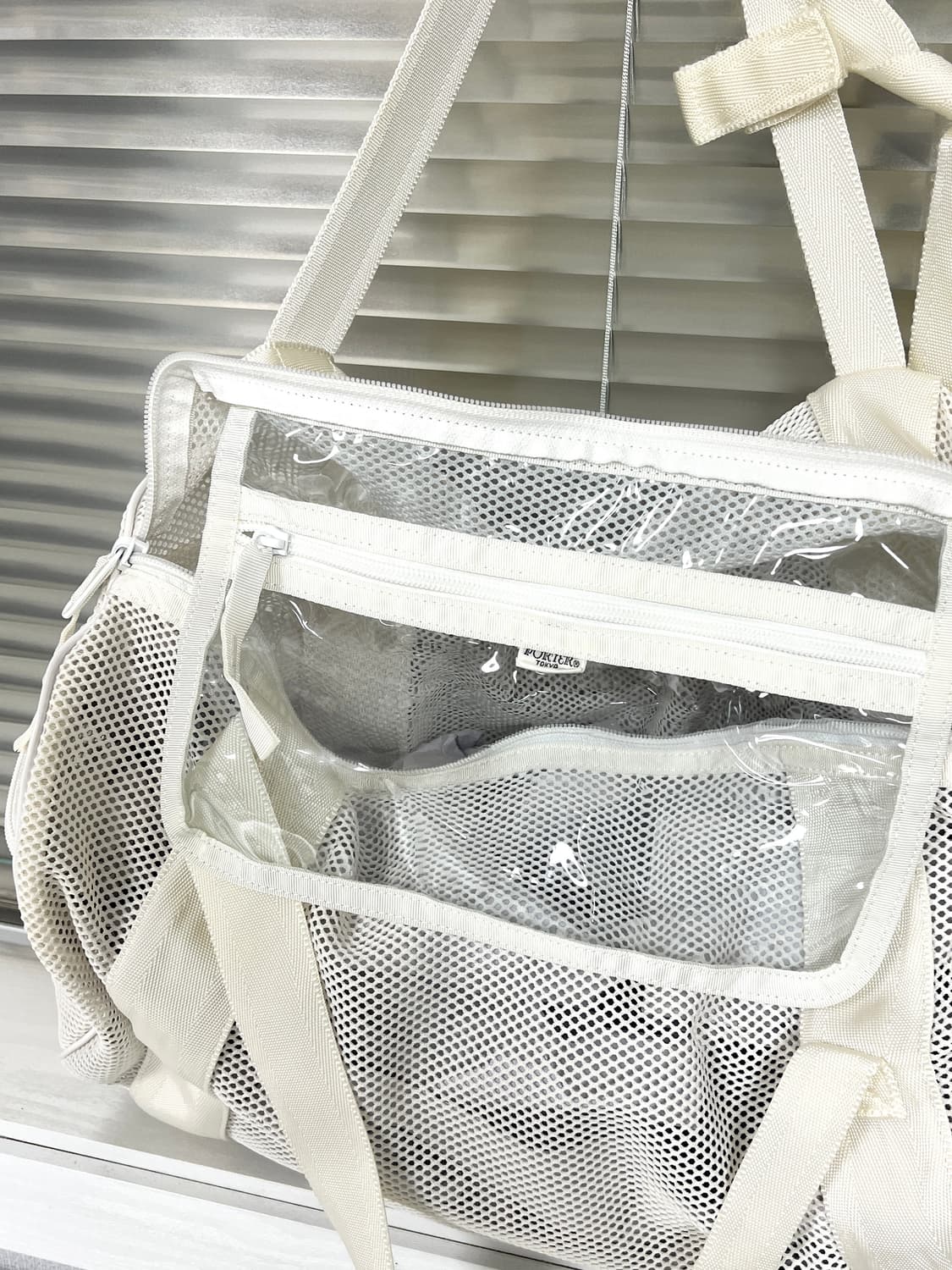 PORTER-MESH 2WAY BAG (White) 상품이미지7