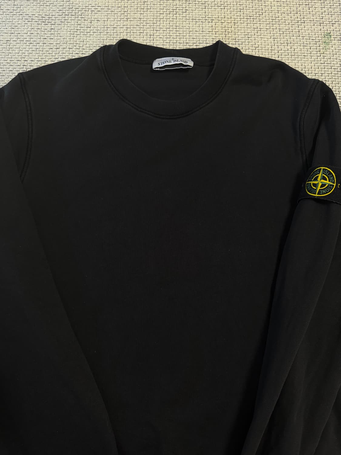25ss/nfc태그 스톤아일랜드 맨투맨 L블랙 상품이미지1