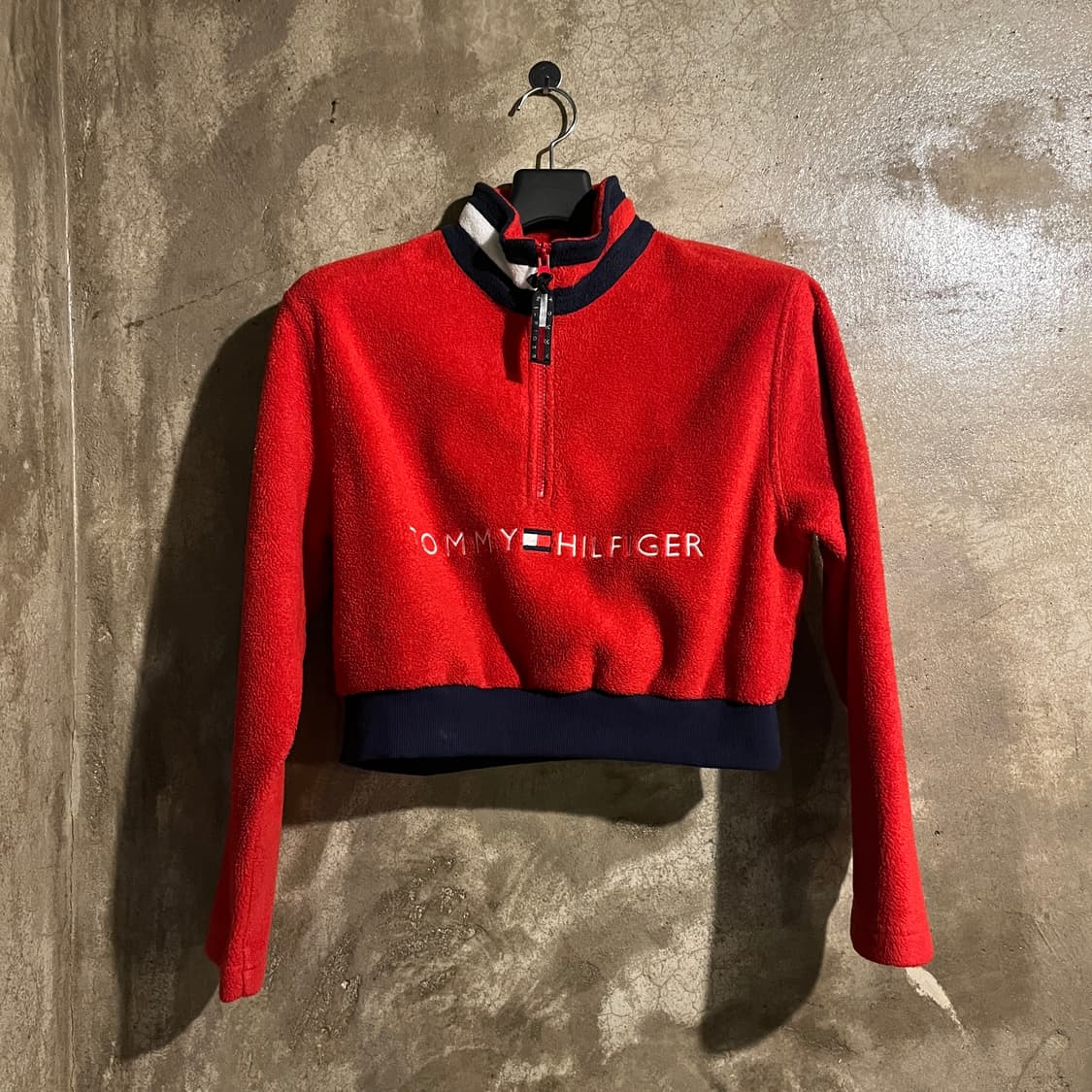 타미힐피거 크롭 반집업 플리스 상품이미지5