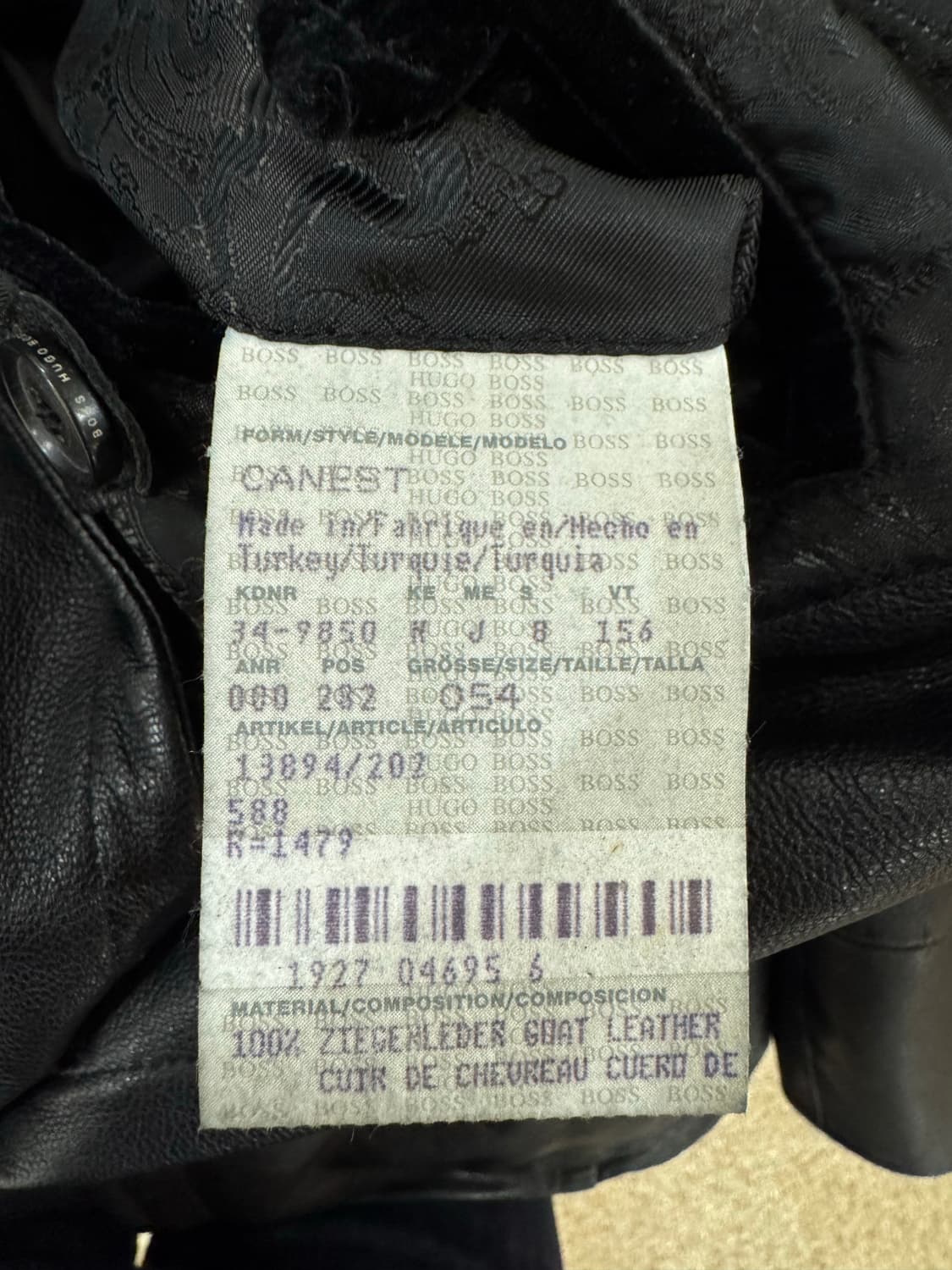 휴고 보스 램스킨 레더 블레이저 자켓 상품이미지6